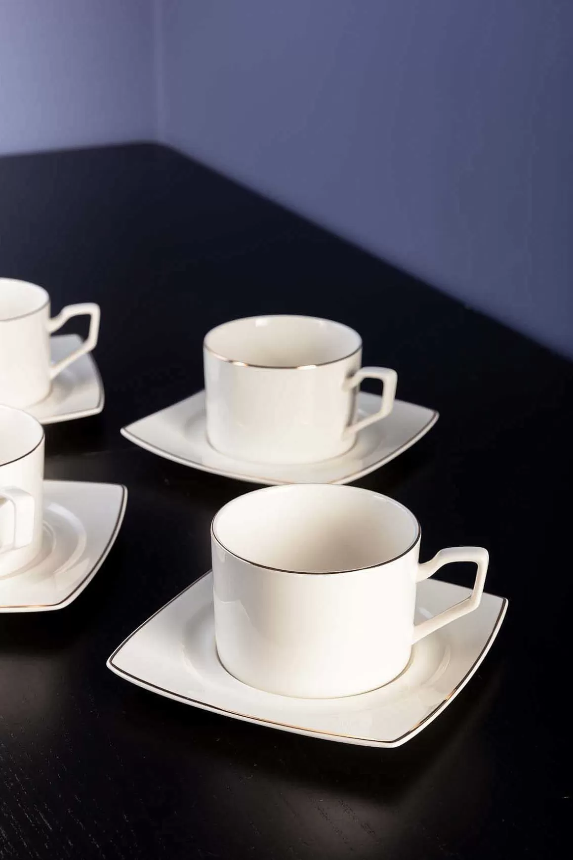 Atticus & Stone Apollo Cup And Saucer Set Of 4 Sale