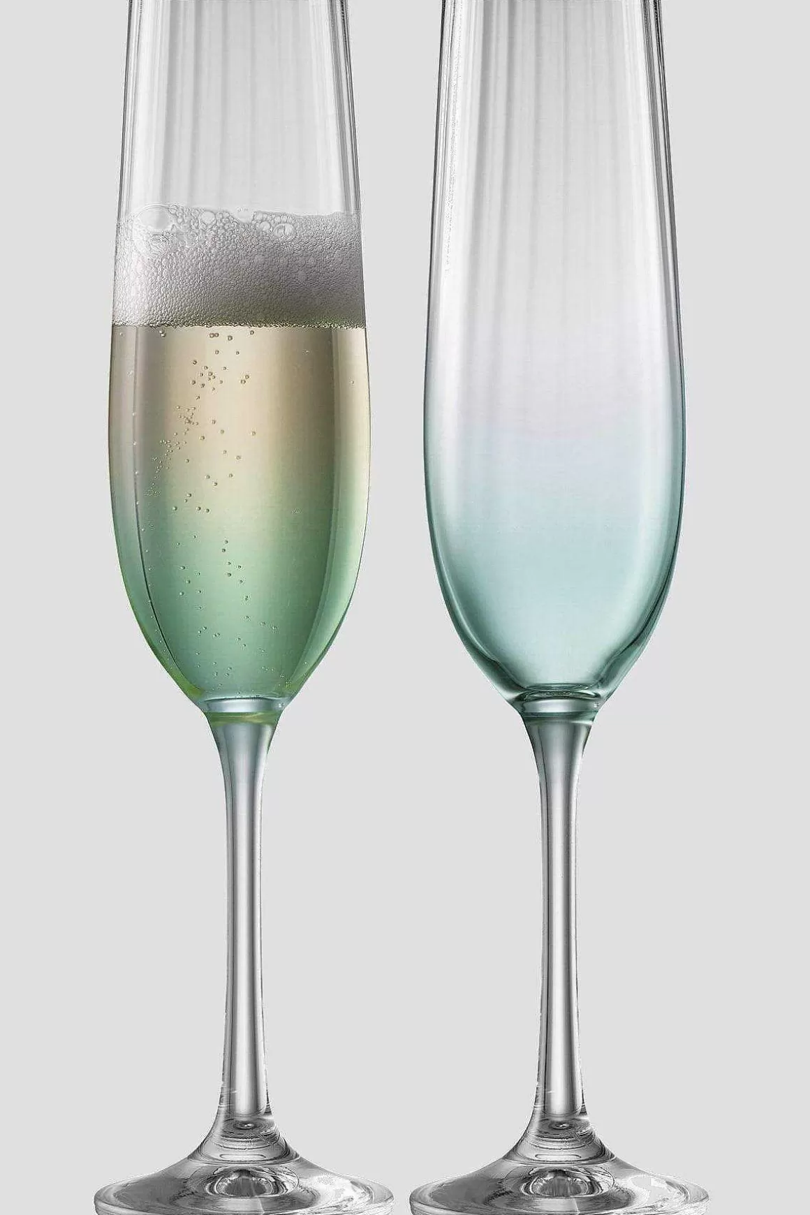Galway Crystal Aqua Erne Flute Set Of 2 Discount