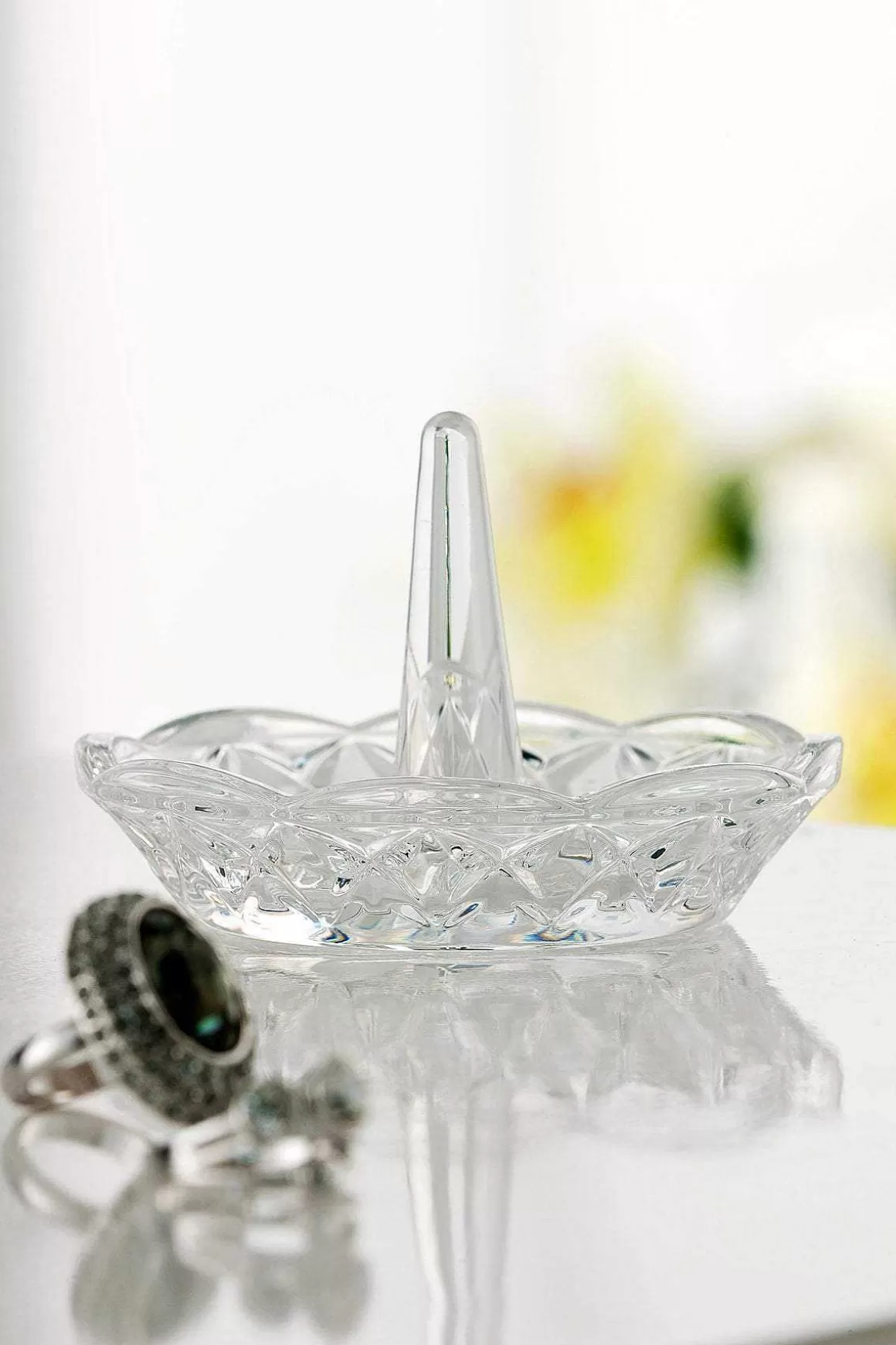 Galway Crystal Ashford Glass Ring Holder Cheap