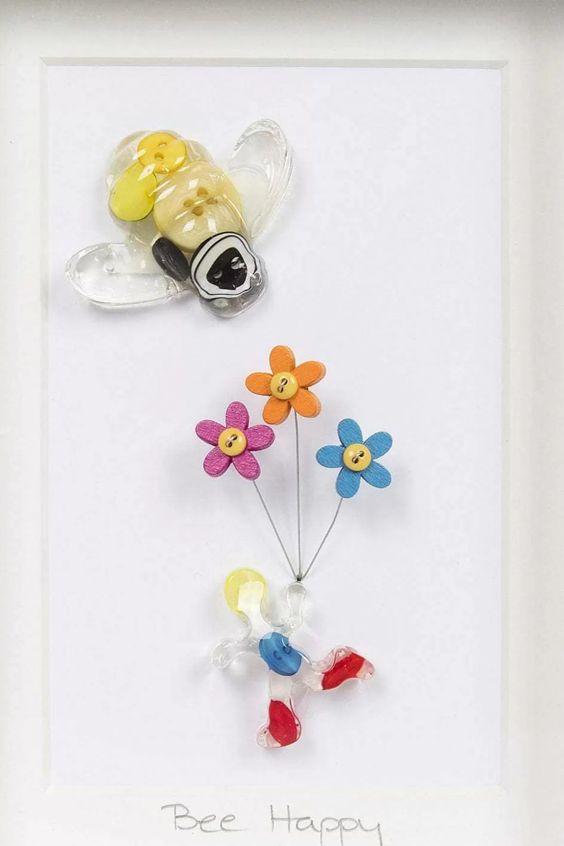 Button Studio Bee Happy Wall Art Cheap