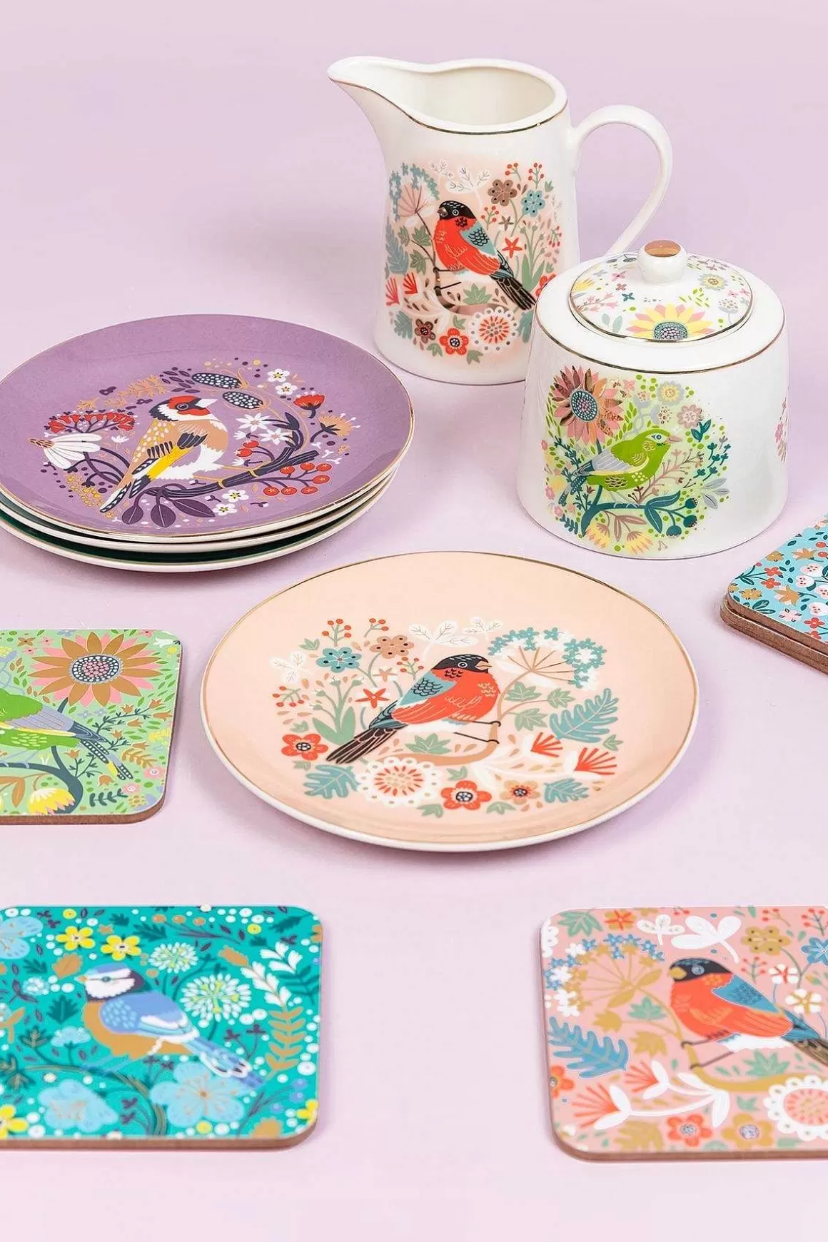 Tipperary Crystal Gift Birdy Design Ceramic Cake Stand Flash Sale
