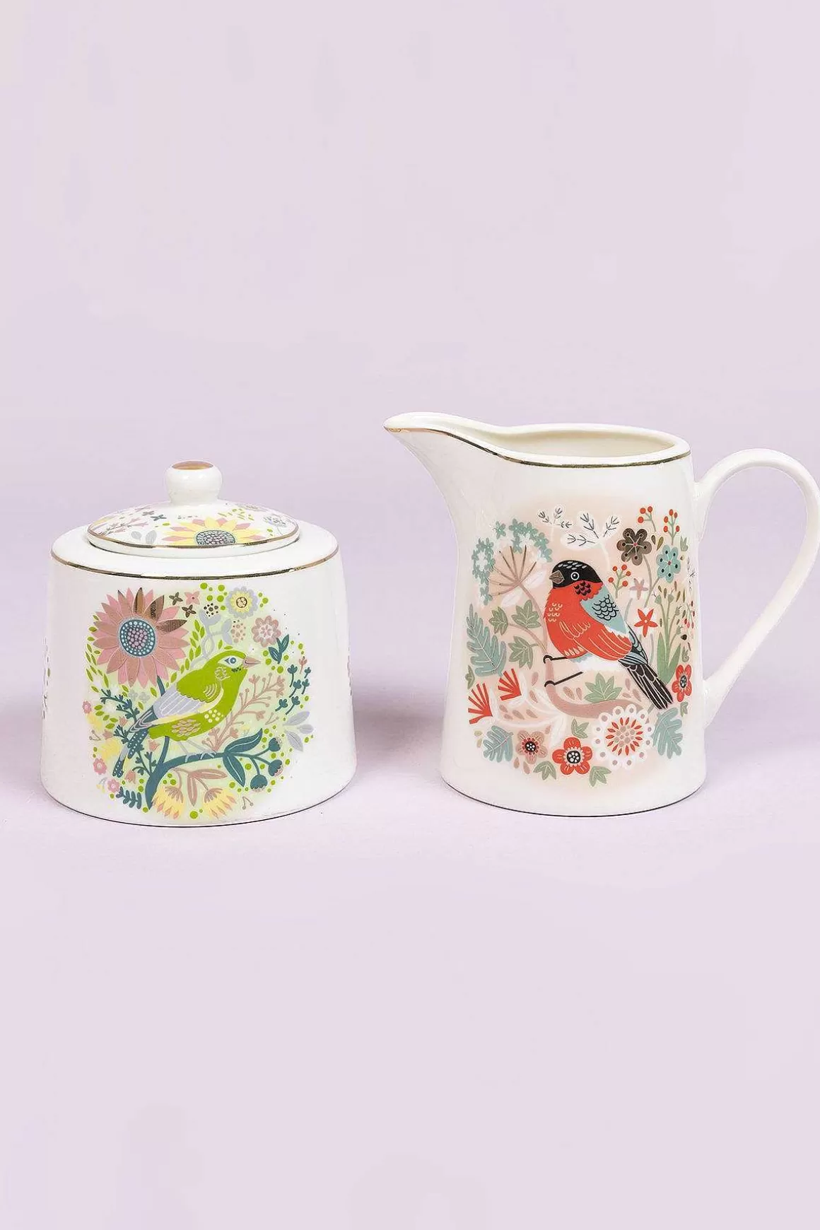 Tipperary Crystal Gift Birdy Greenfinch Sugar & Cream Set Flash Sale