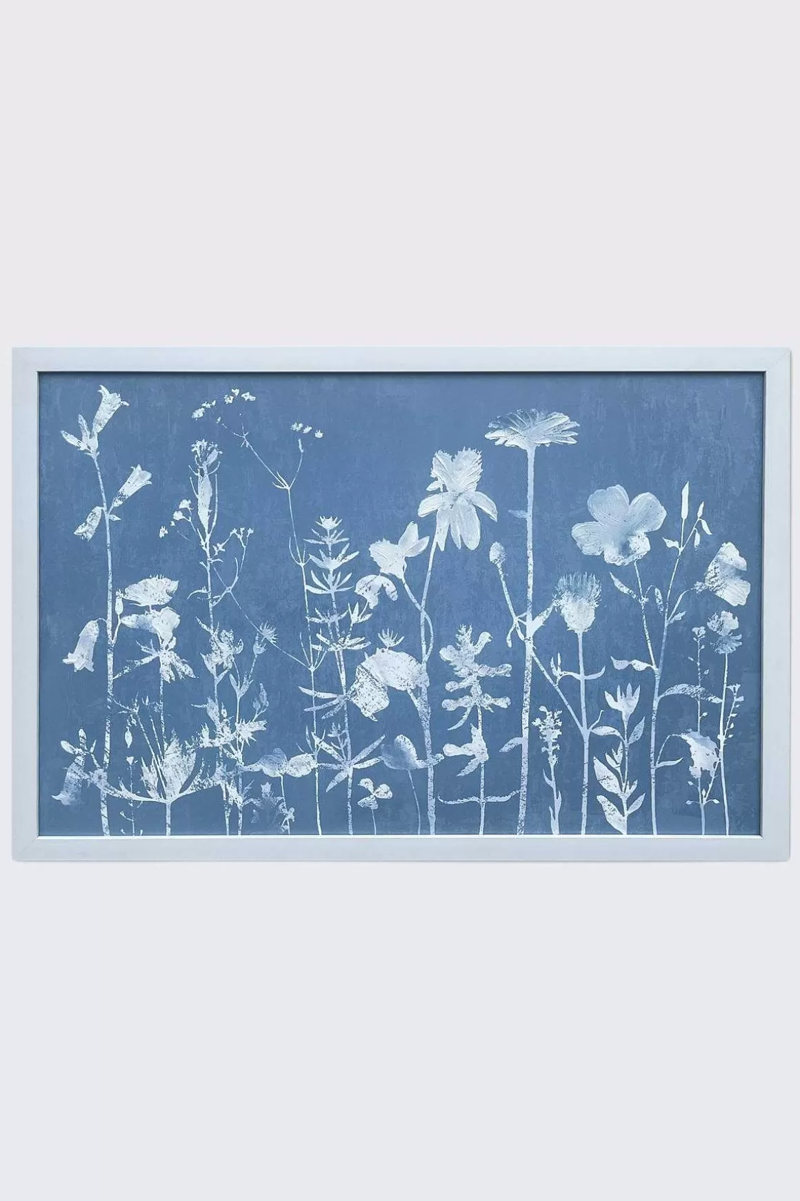 Carraig Donn HOME Blue Floral Meadow Framed Wall Art Outlet