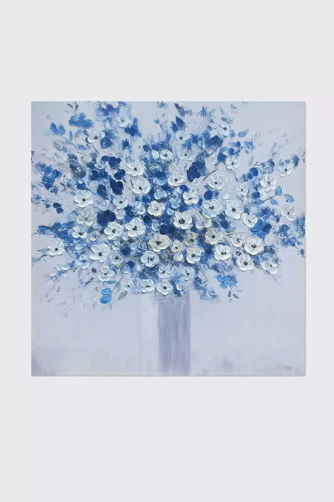 Carraig Donn HOME Blue Floral Textured Canvas Wall Art Online