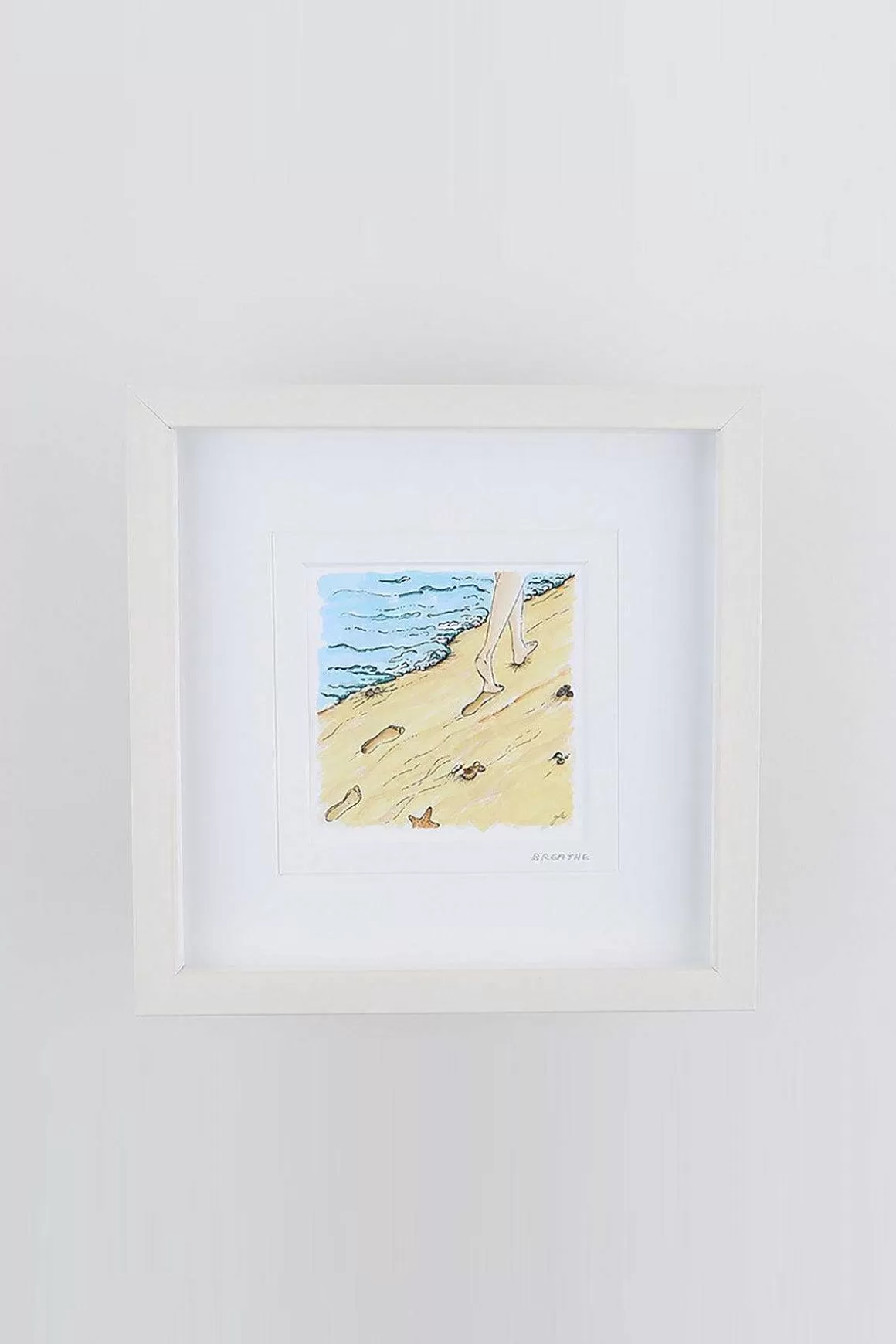 Blue Shoe Gallery Breath Small Framed Art Print Fashion