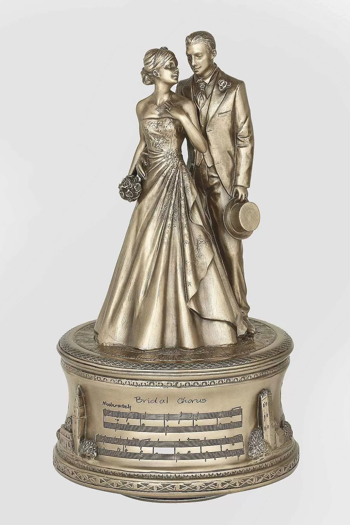 Genesis Bronze Just Married Music Box Sale