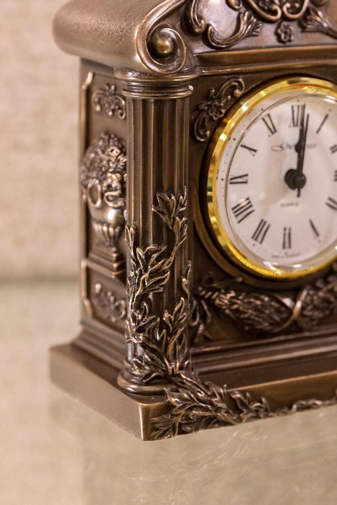 Genesis Bronze Mantle Clock New