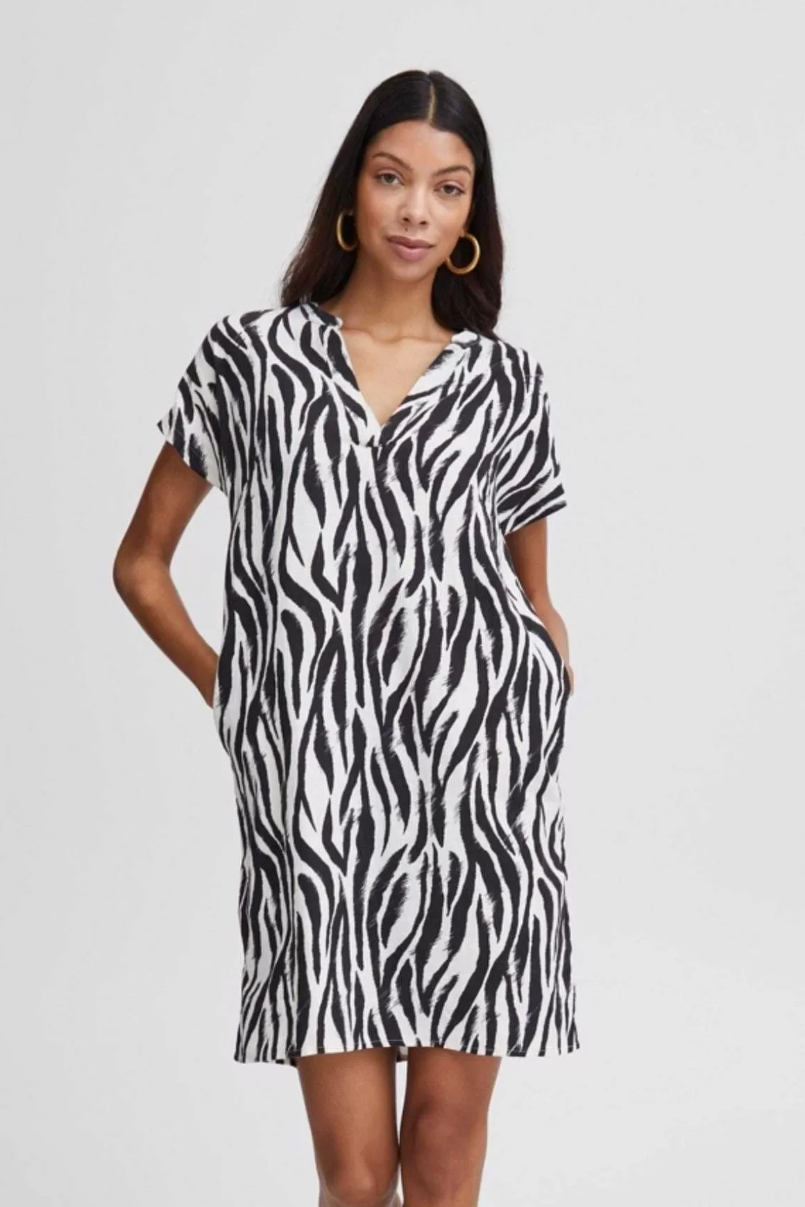 B.Young Byfalakka Animal Print Dress Best
