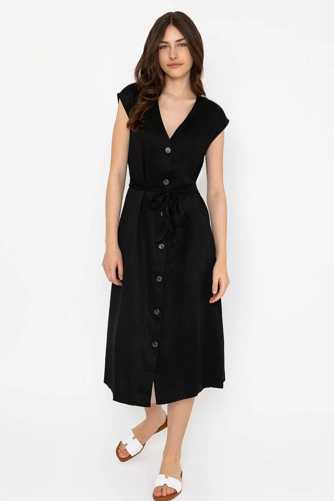 B.Young Byilini Black Midi Dress Cheap
