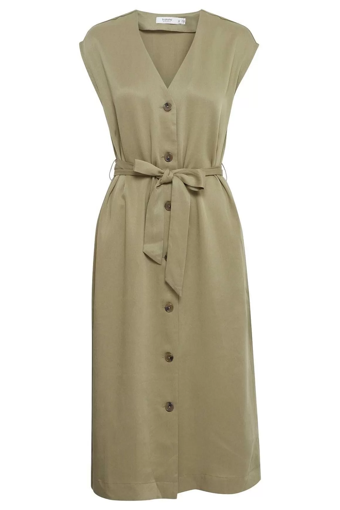 B.Young Byilini Green Midi Dress Fashion