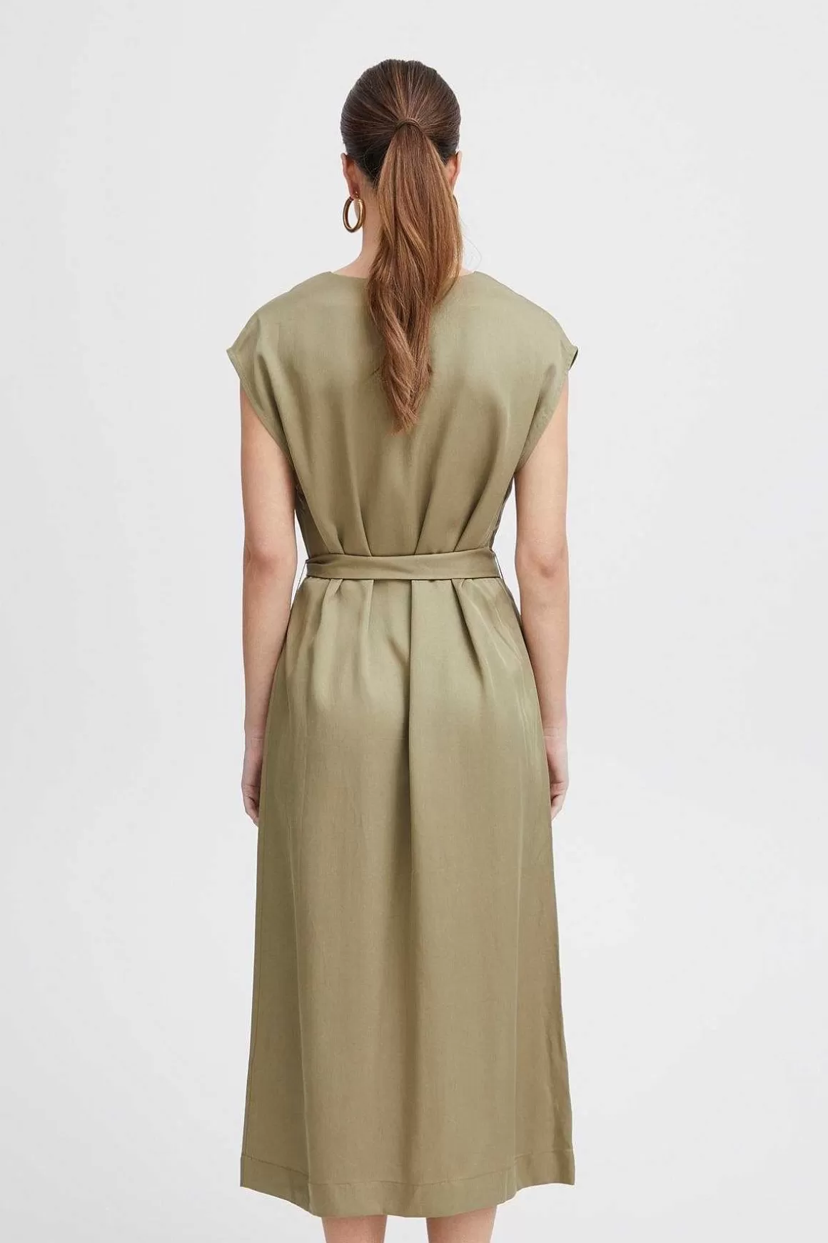 B.Young Byilini Green Midi Dress Fashion