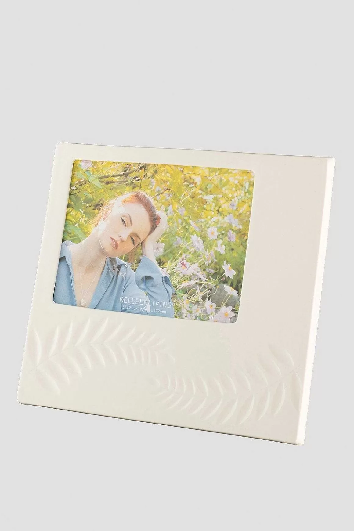 Belleek Ceramic Fern 5X7 Frame Outlet