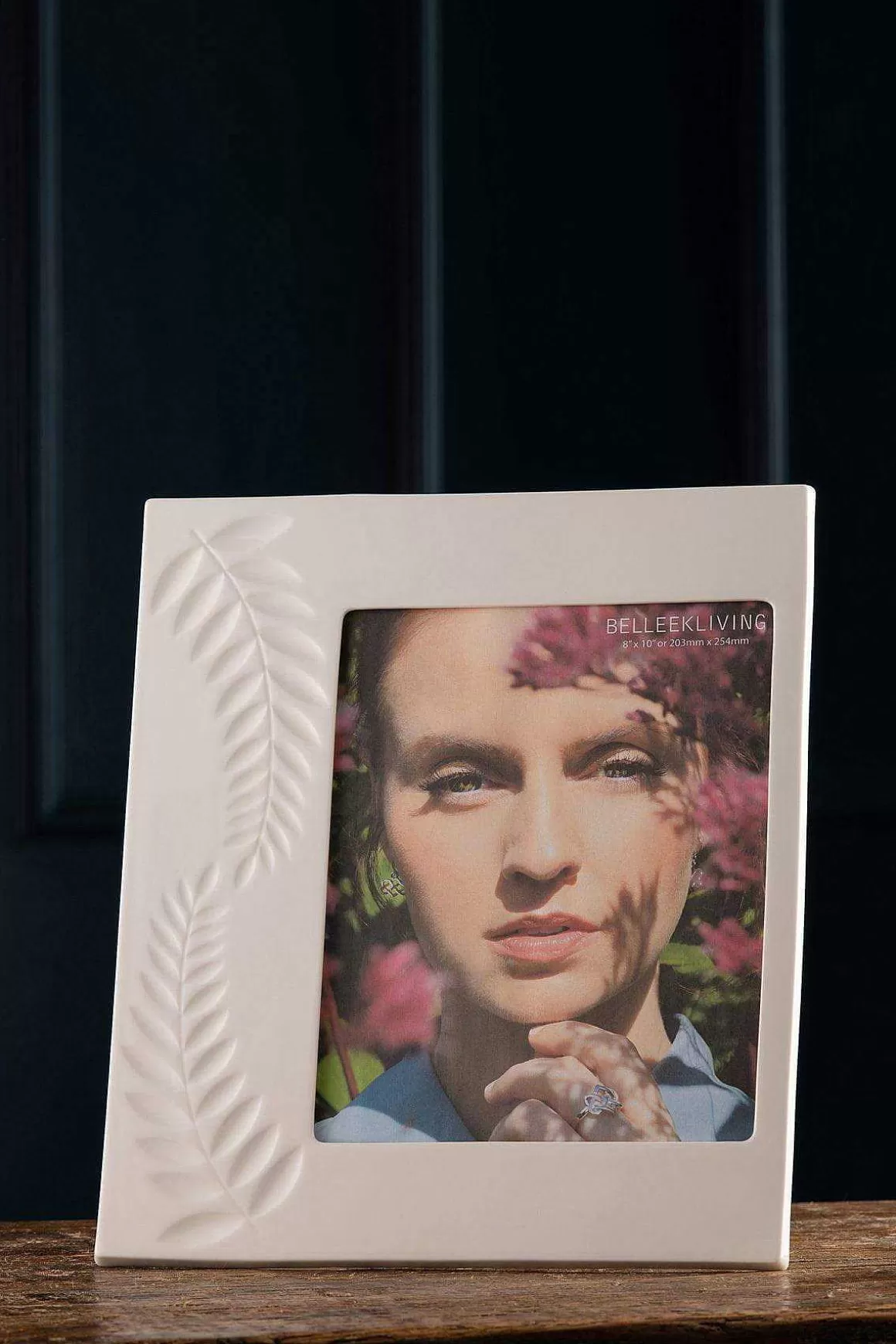 Belleek Ceramic Fern Design 8X10 Frame Cheap