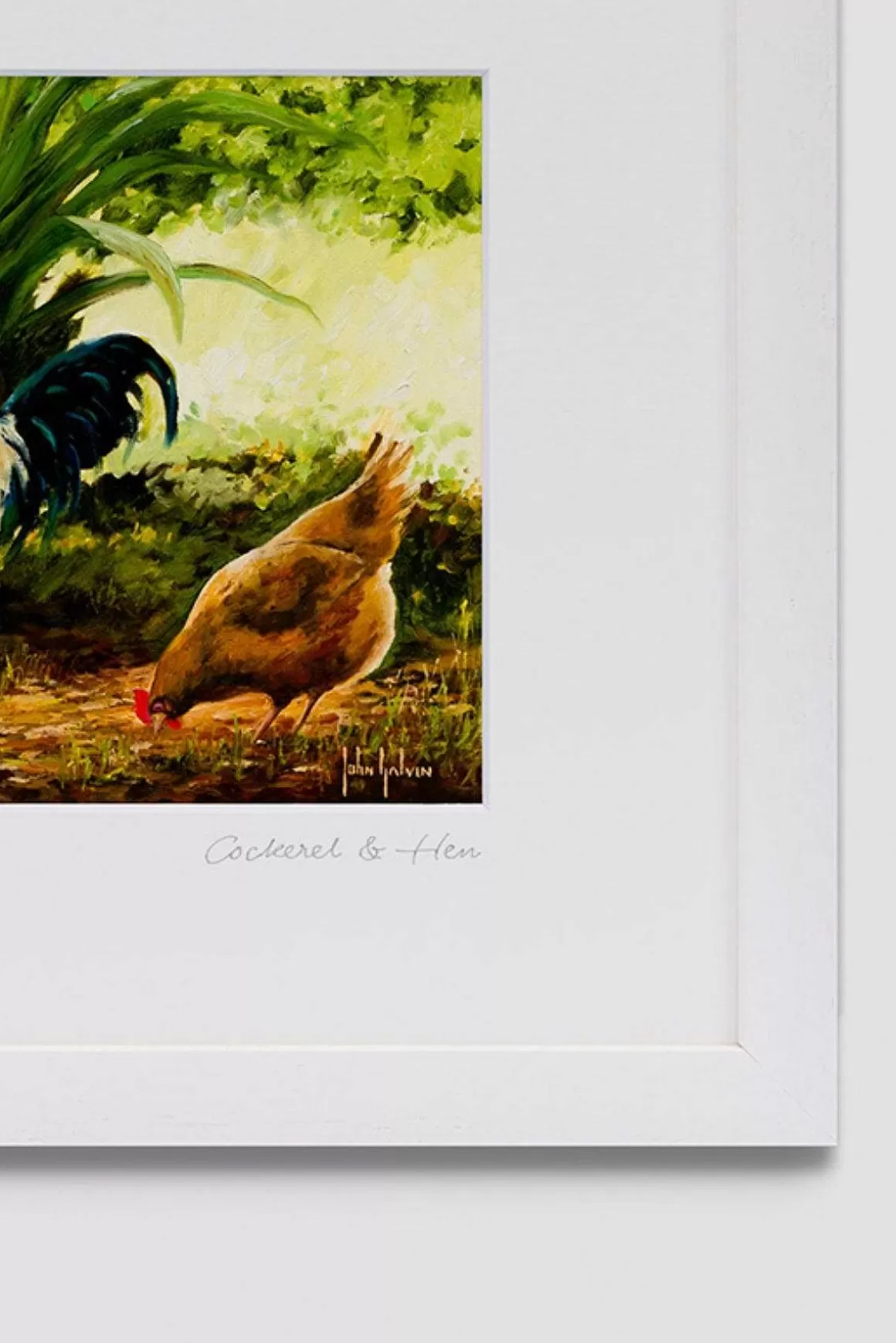 Blue Shoe Gallery Cockerel And Hen Wall Art Cheap