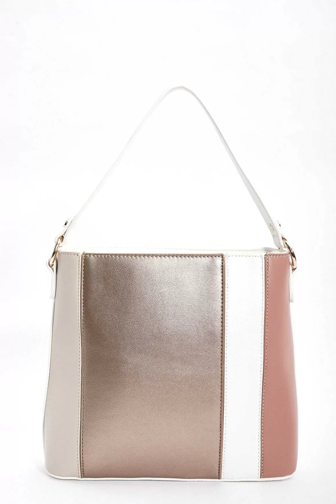 SOUL Accessories Colour Block Tote In Gold Sale