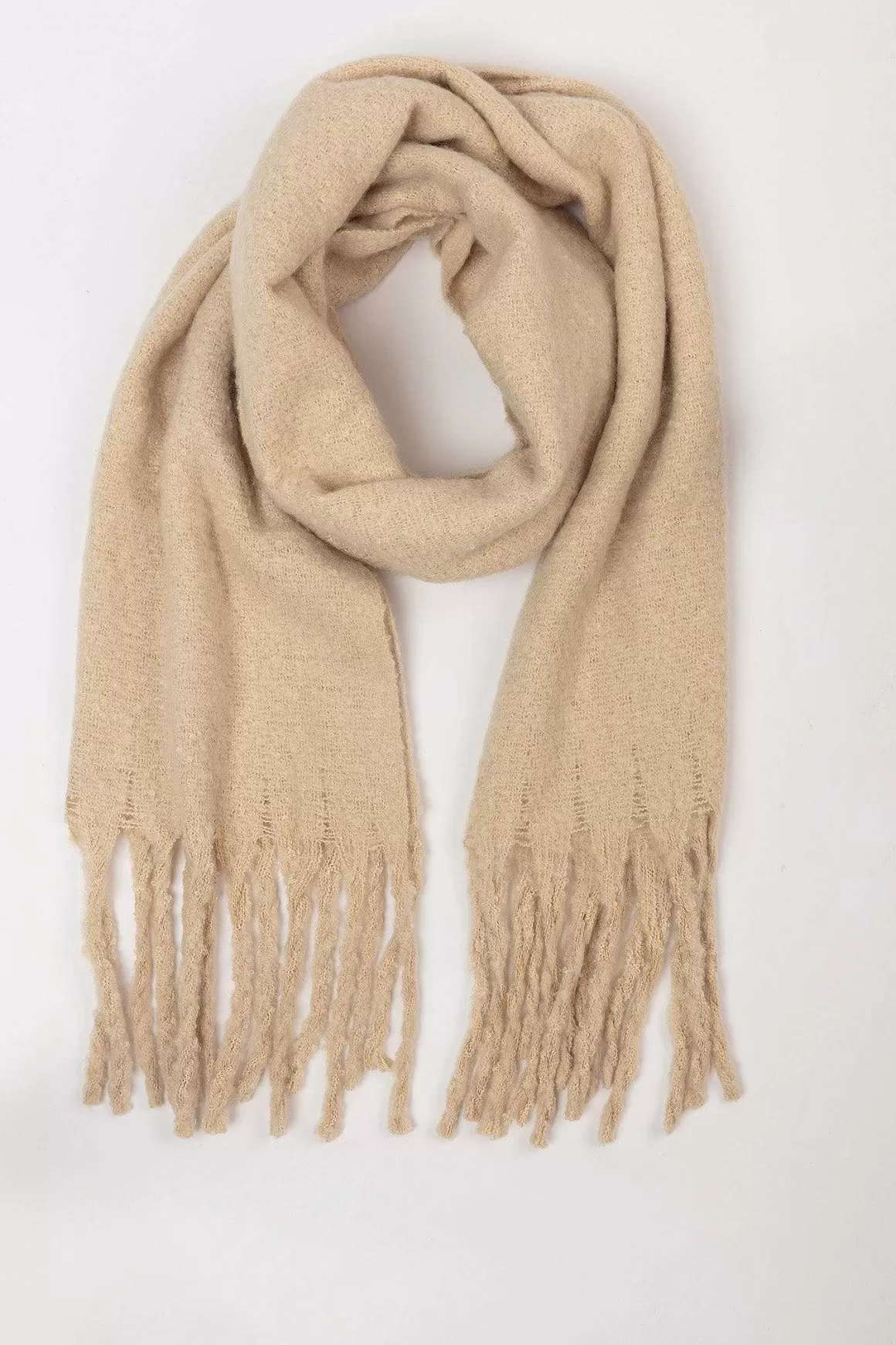 SOUL Accessories Cosy Scarf In Cream Flash Sale
