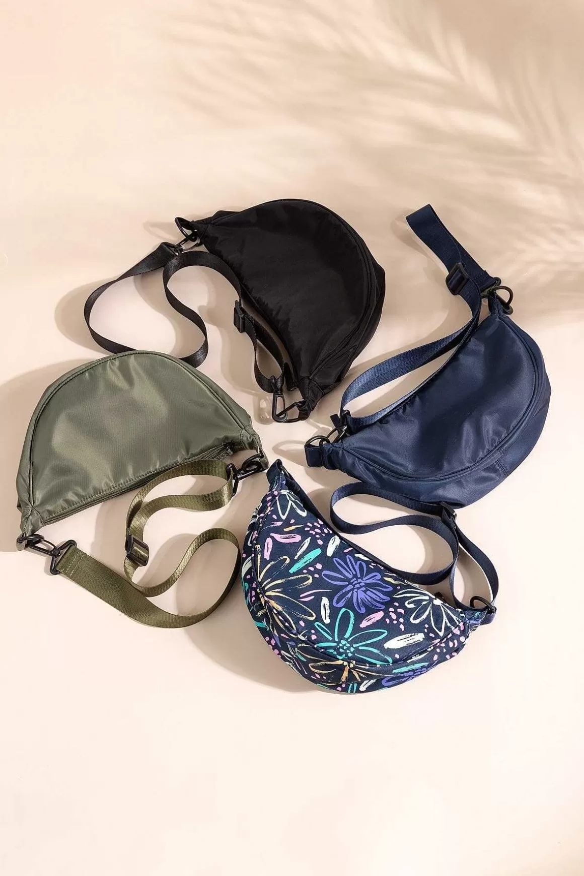 SOUL Accessories Crescent Shape Crossbody In Navy Sale
