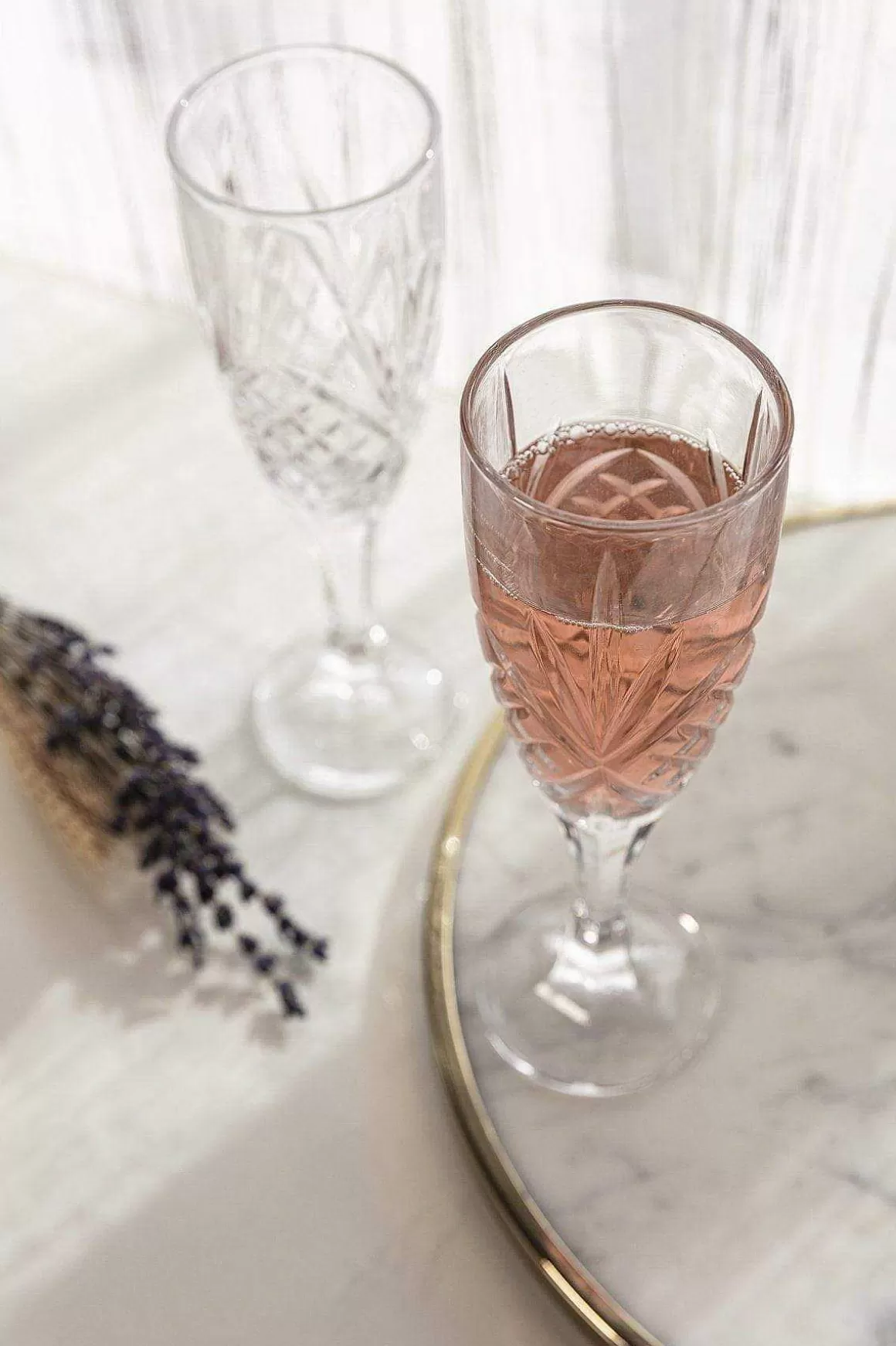 Killarney Crystal Crystal Champagne Glass Set Flash Sale