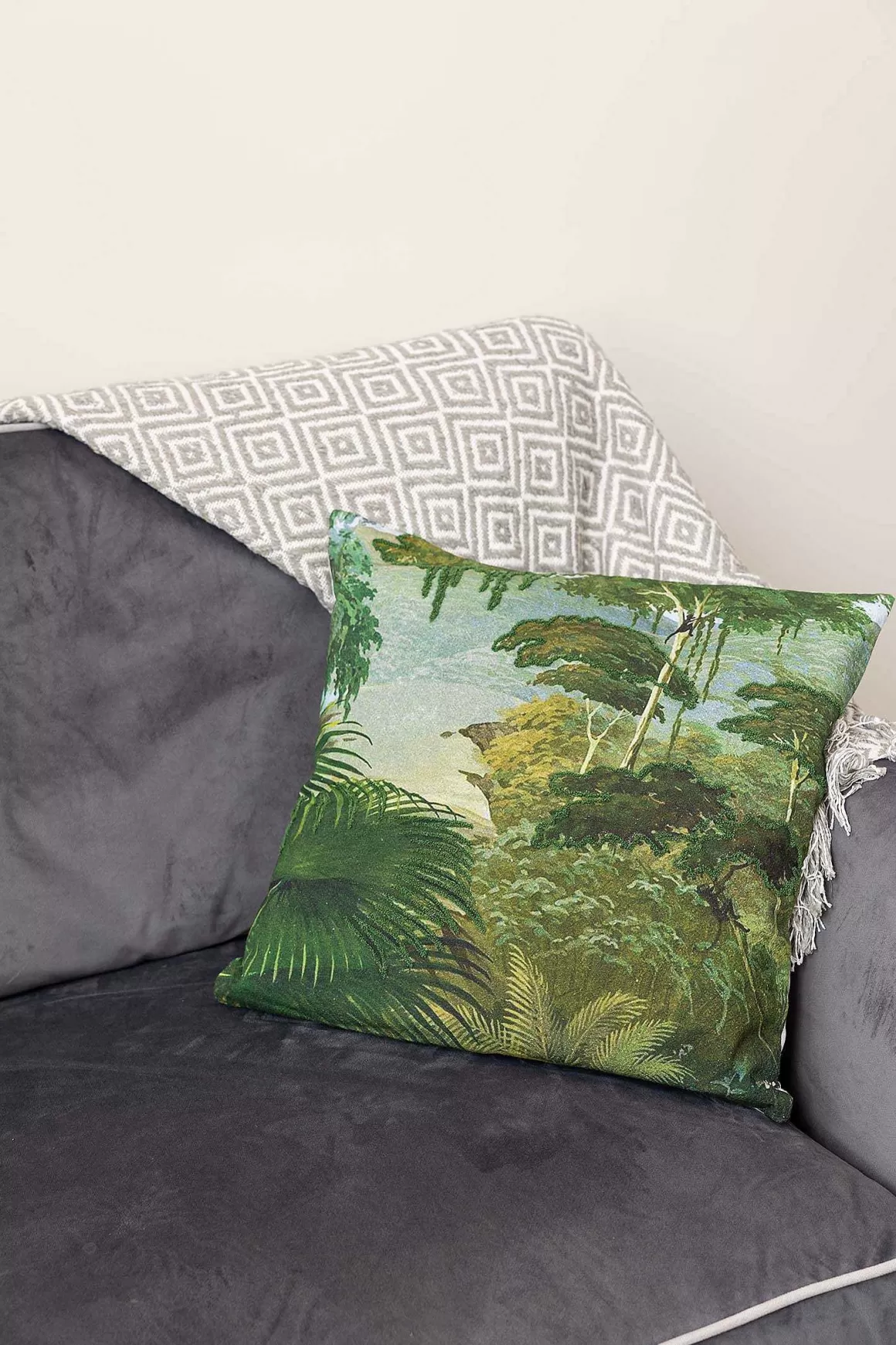Carraig Donn HOME Dark Jungle Print Cushion Shop