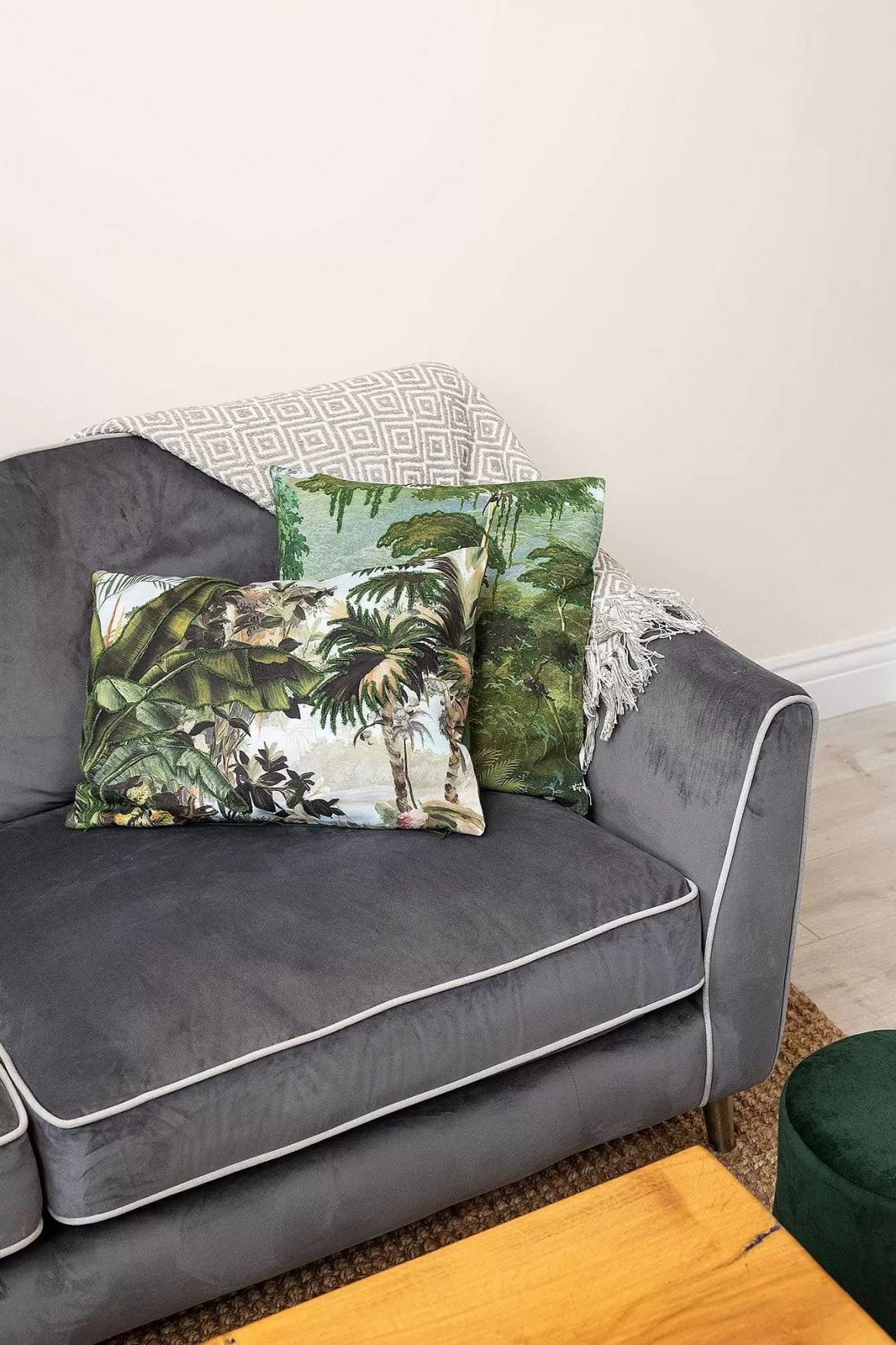 Carraig Donn HOME Dark Jungle Print Cushion Shop
