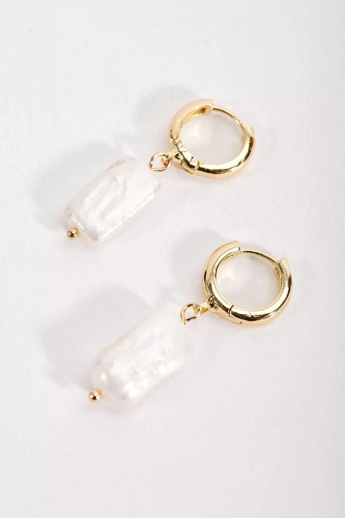 Soul Jewellery Drop Pearl Hoop Earrings Discount