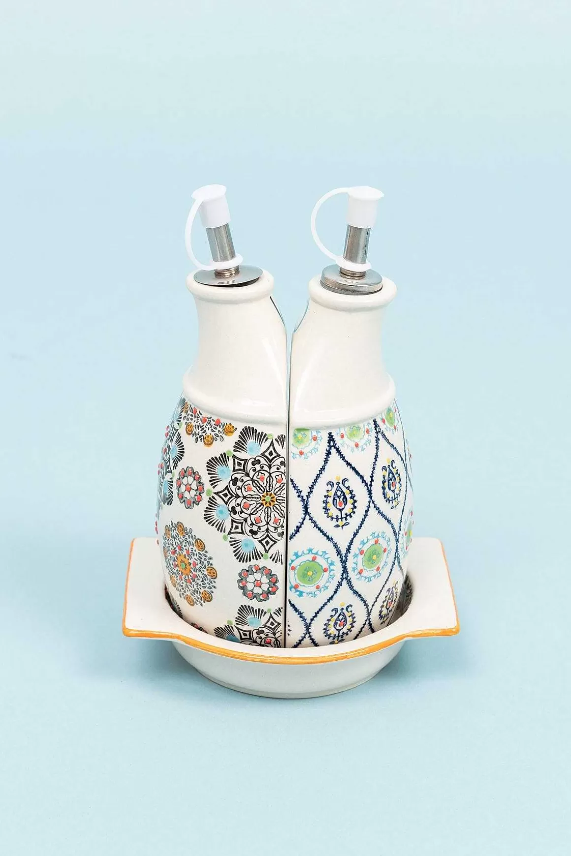 Eclectic Oil & Vinegar Serve Set Fashion