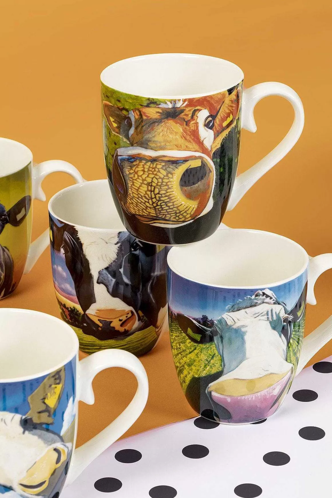 Tipperary Crystal Gift Eoin Oconnor Set Of 6 Mugs In Hatbox Store
