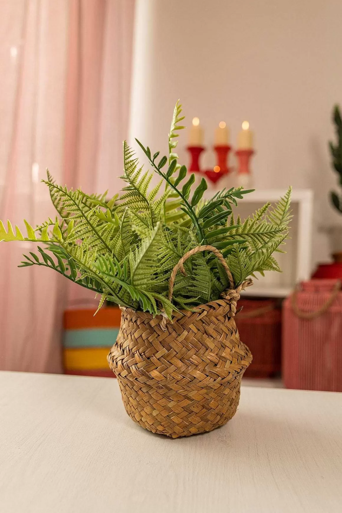 Carraig Donn HOME Faux Fern Plant In Basket Store