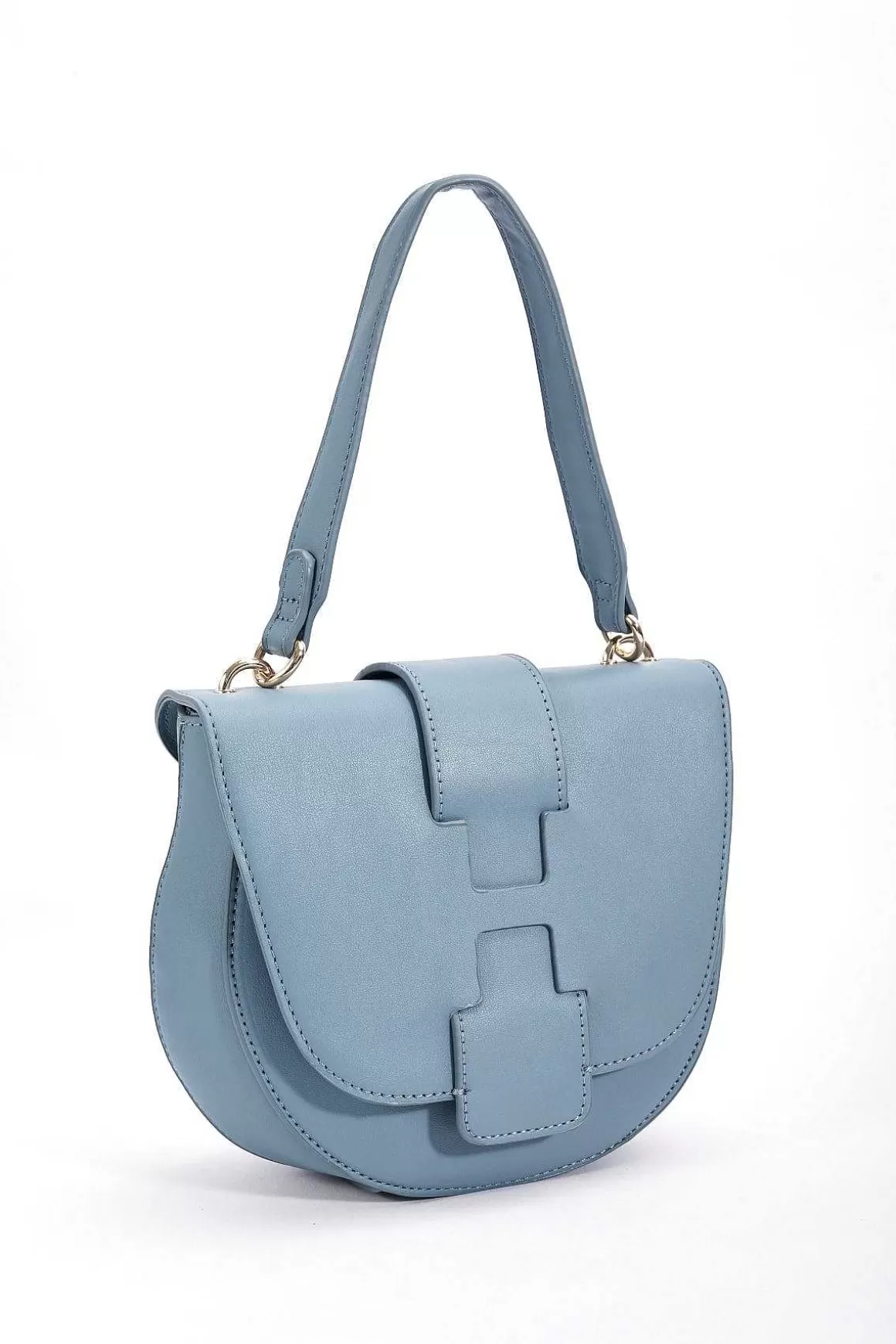 SOUL Accessories Flap Over Satchel Bag In Blue Store