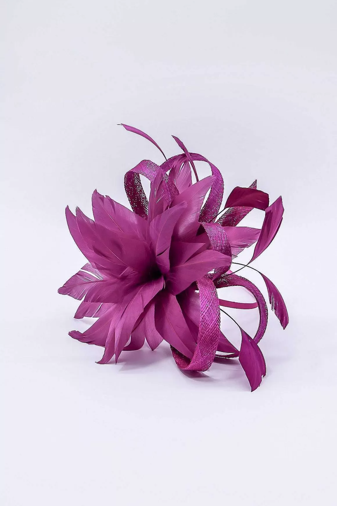SOUL Accessories Flower Fascinator In Plum Fashion