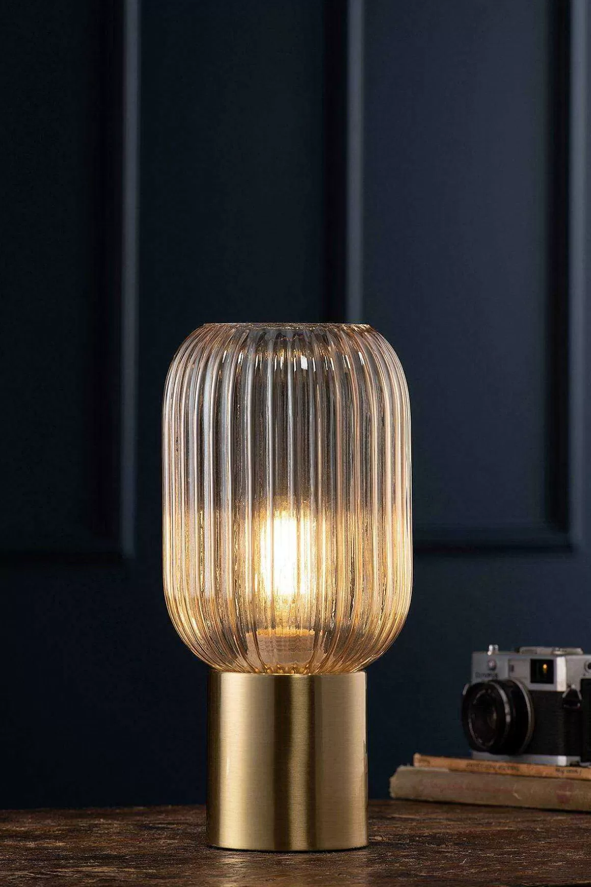 Galway Crystal Fluted Glass Table Lamp Best Sale