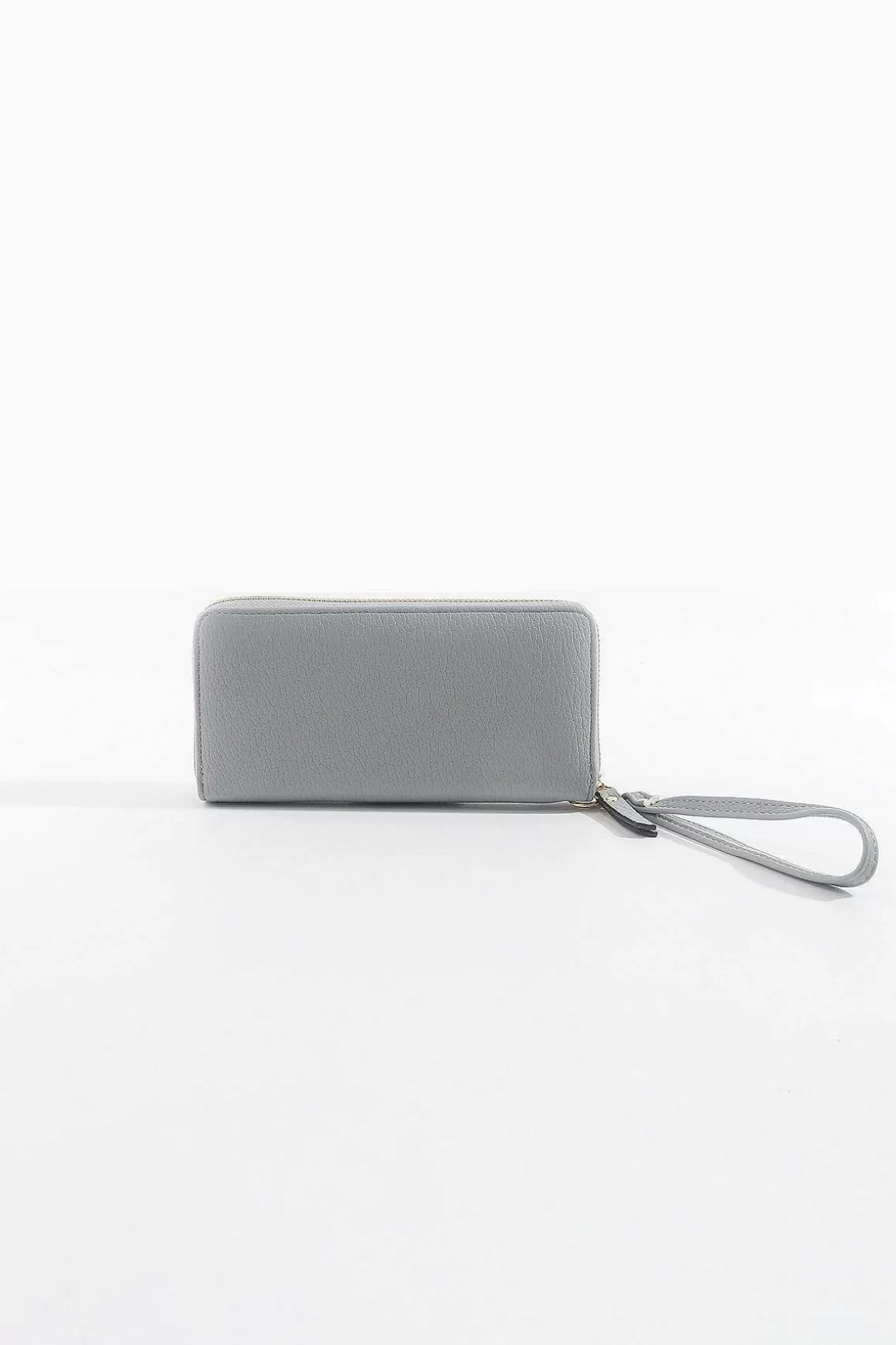 SOUL Accessories Front Zip Purse In Grey New