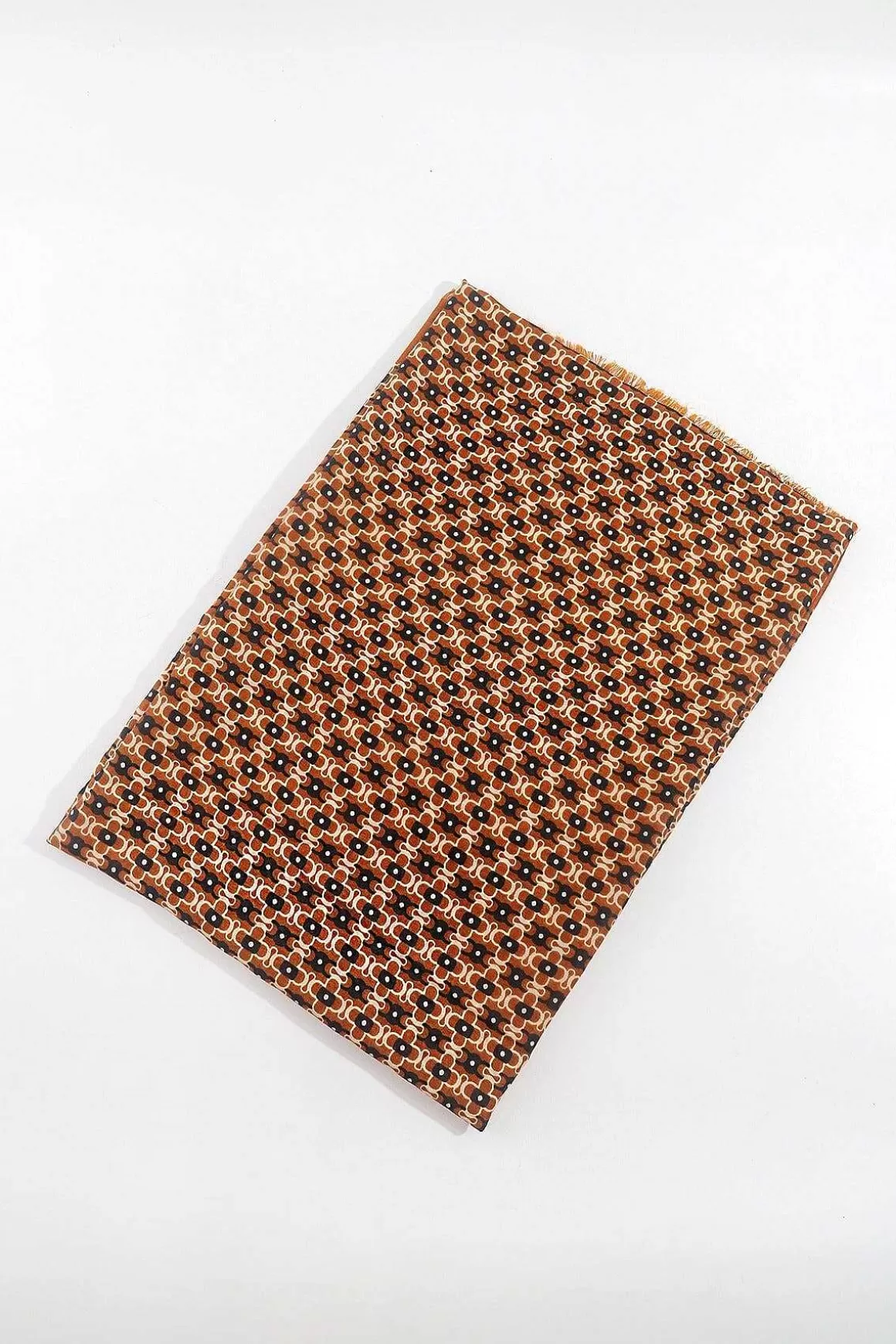 SOUL Accessories Geo Print Scarf In Brown Outlet