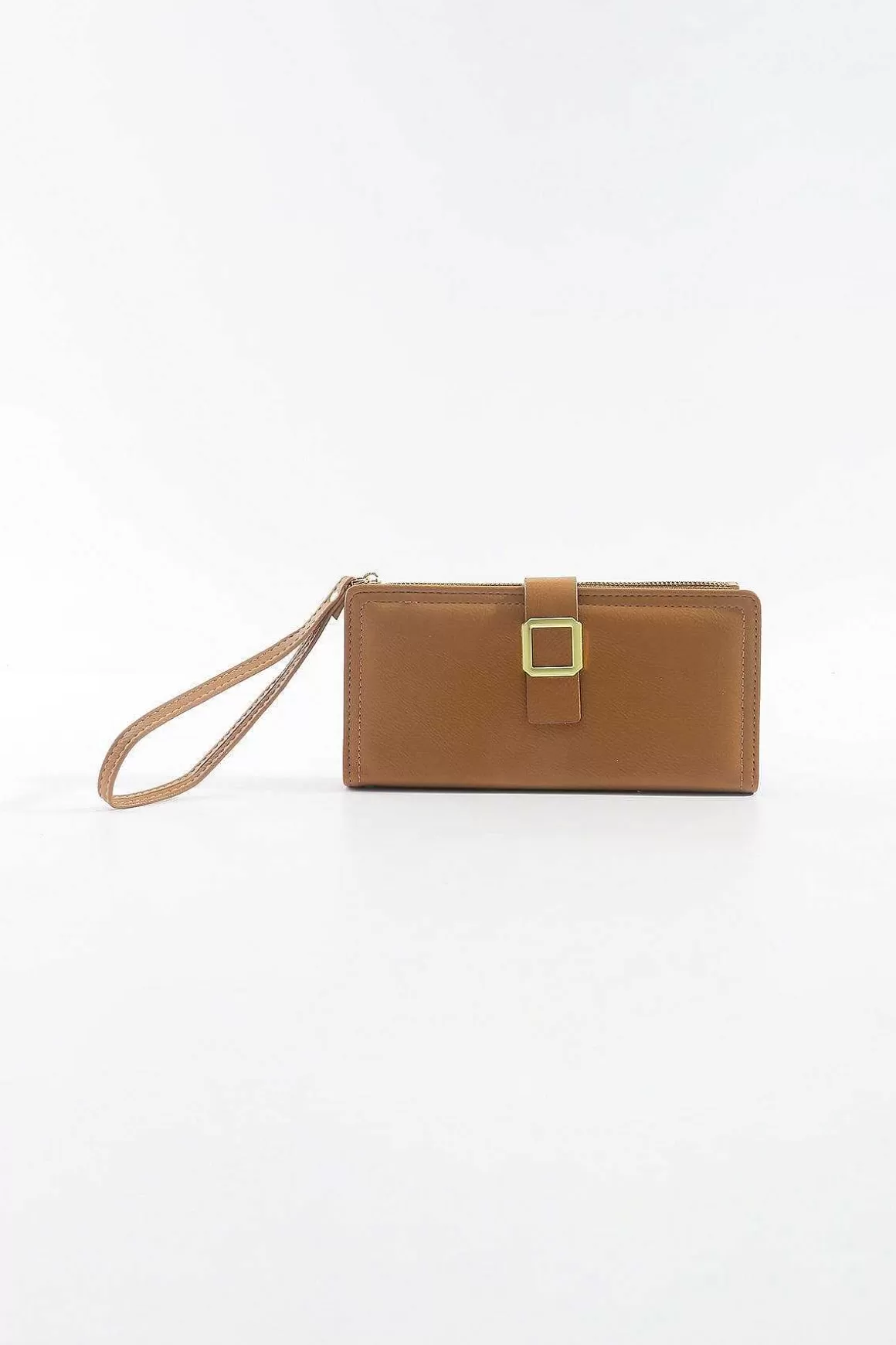 SOUL Accessories Gold Buckle Purse With Wrist Strap Cheap