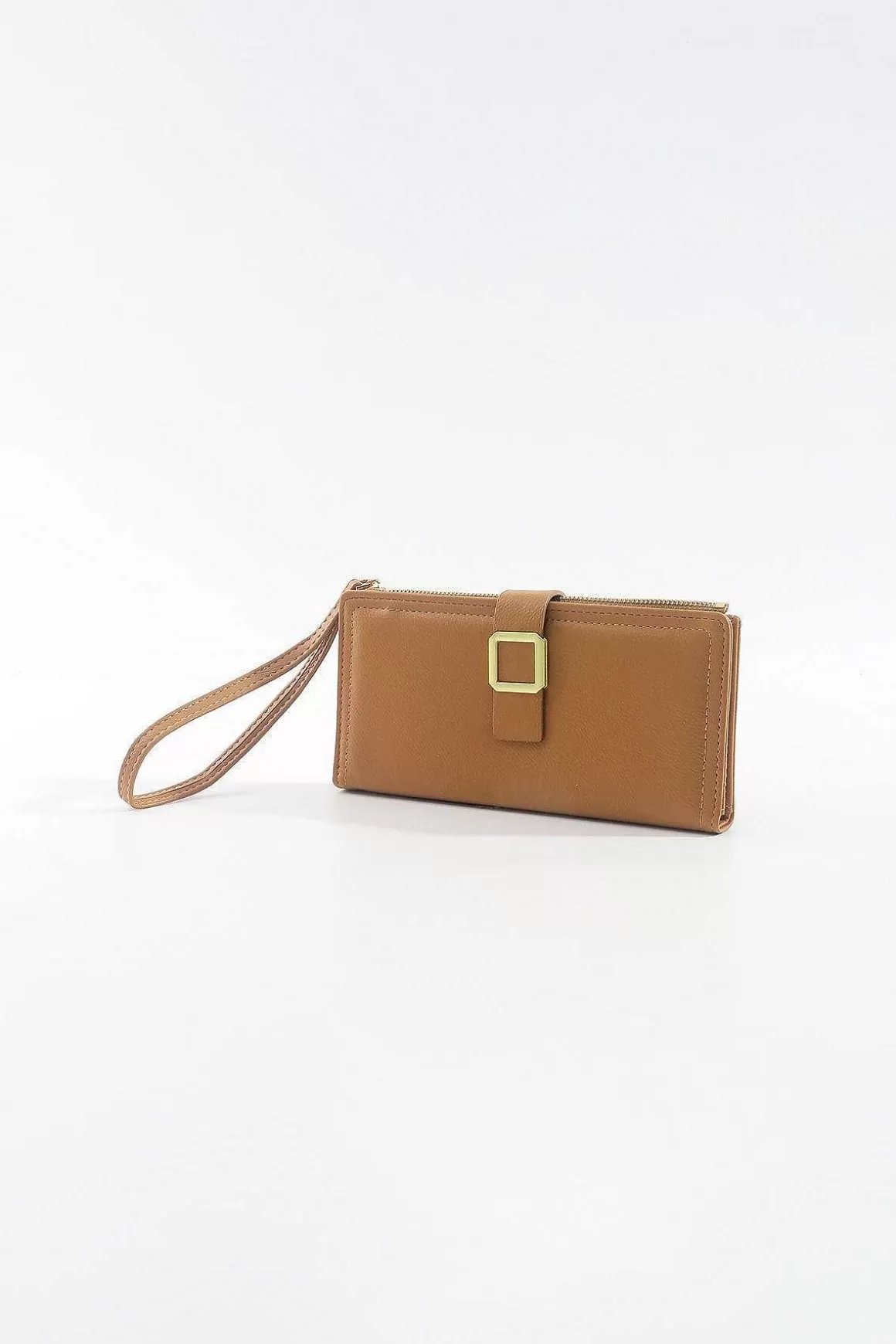 SOUL Accessories Gold Buckle Purse With Wrist Strap Cheap