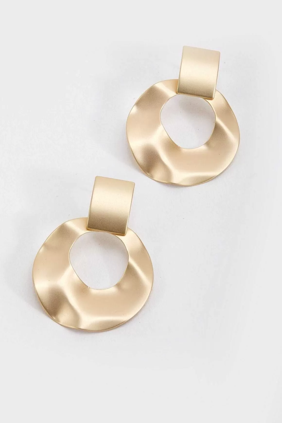 Soul Jewellery Gold Disc Drop Earrings New