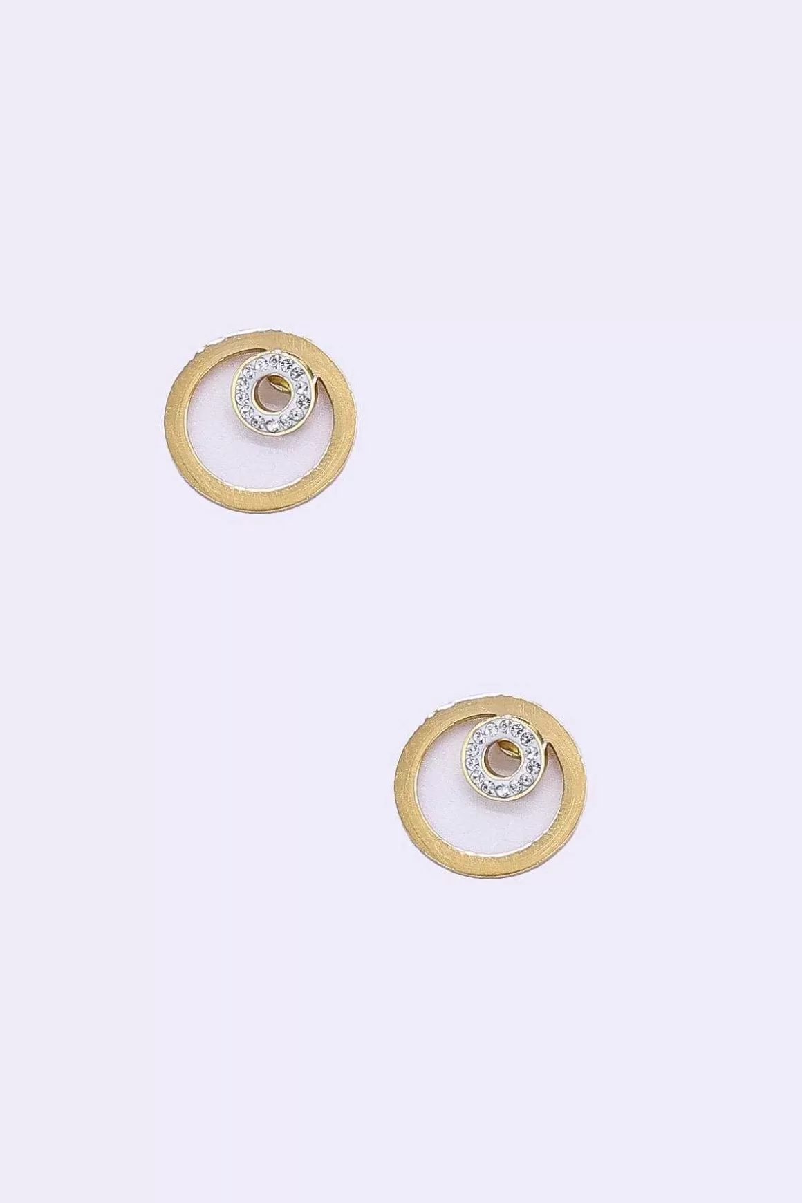 Soul Jewellery Gold Double Circle Earrings - Soul Special Fashion