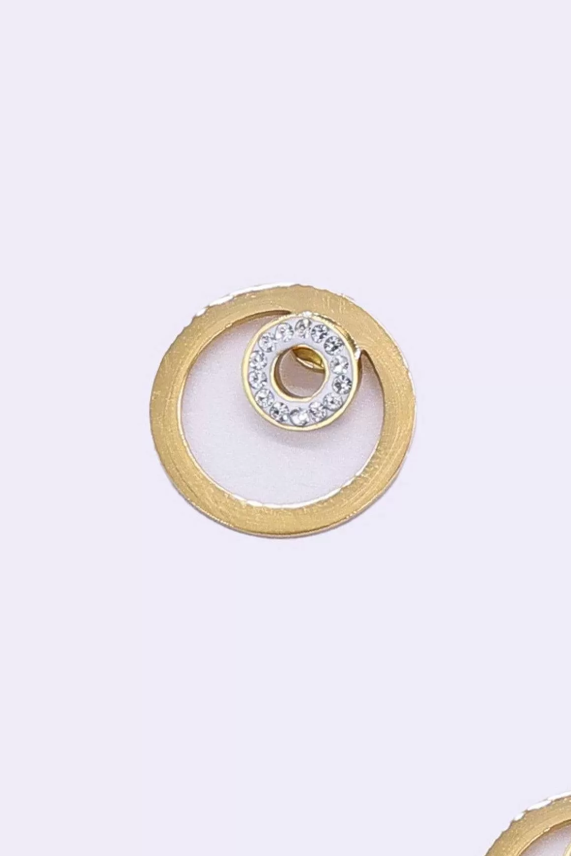 Soul Jewellery Gold Double Circle Earrings - Soul Special Fashion