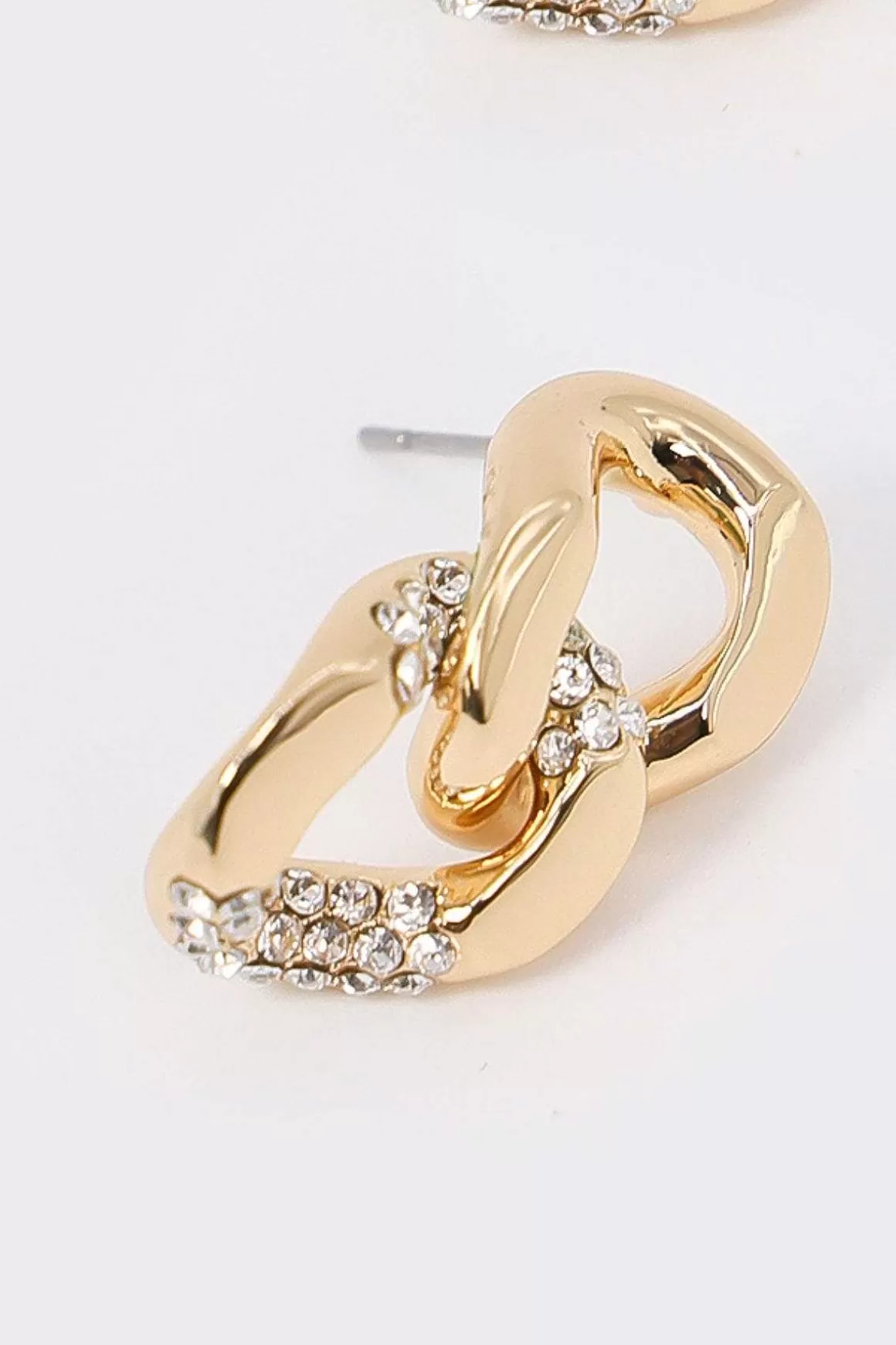 Soul Jewellery Gold Double Link Earrings Flash Sale