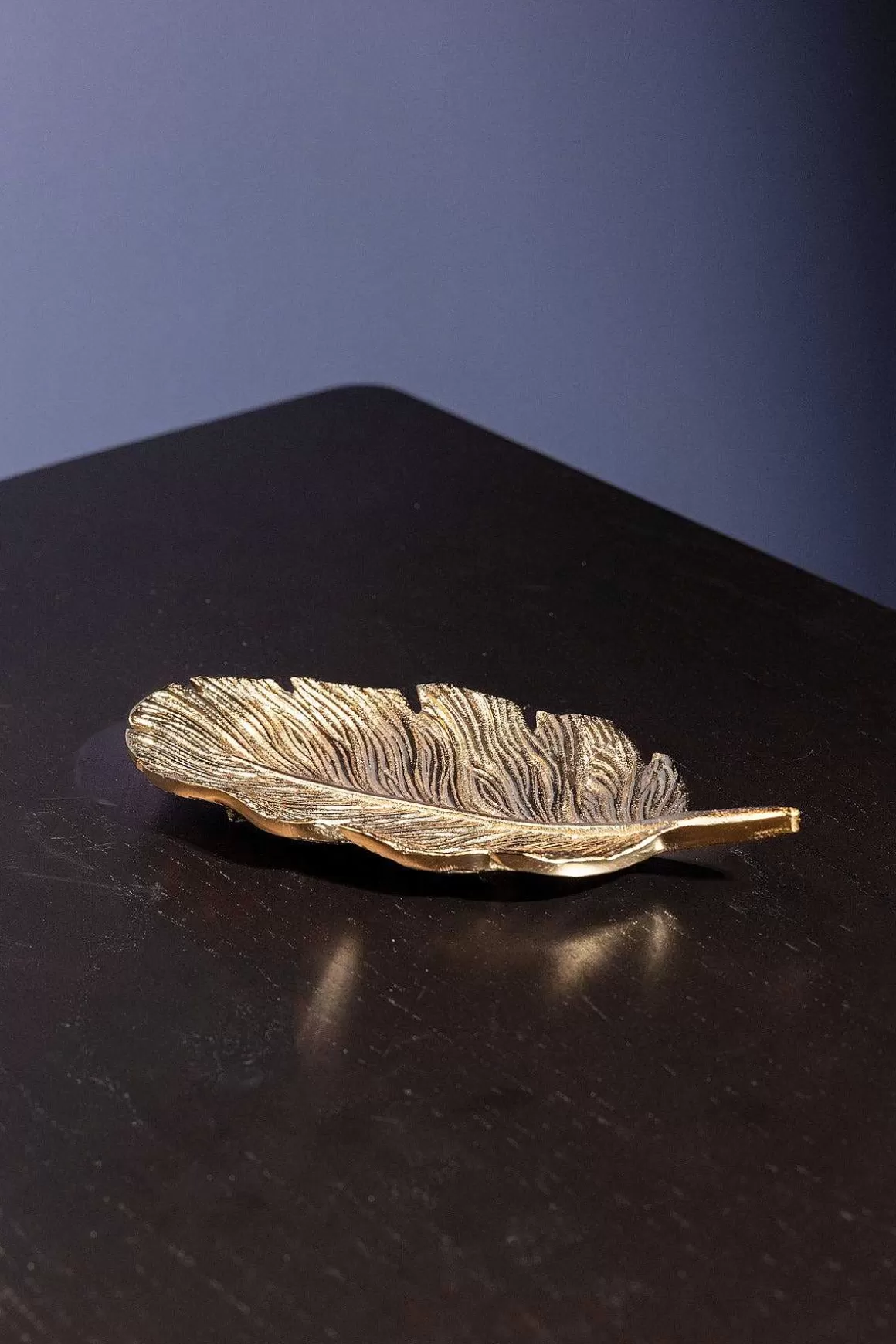 Atticus & Stone Gold Feather Platter Cheap