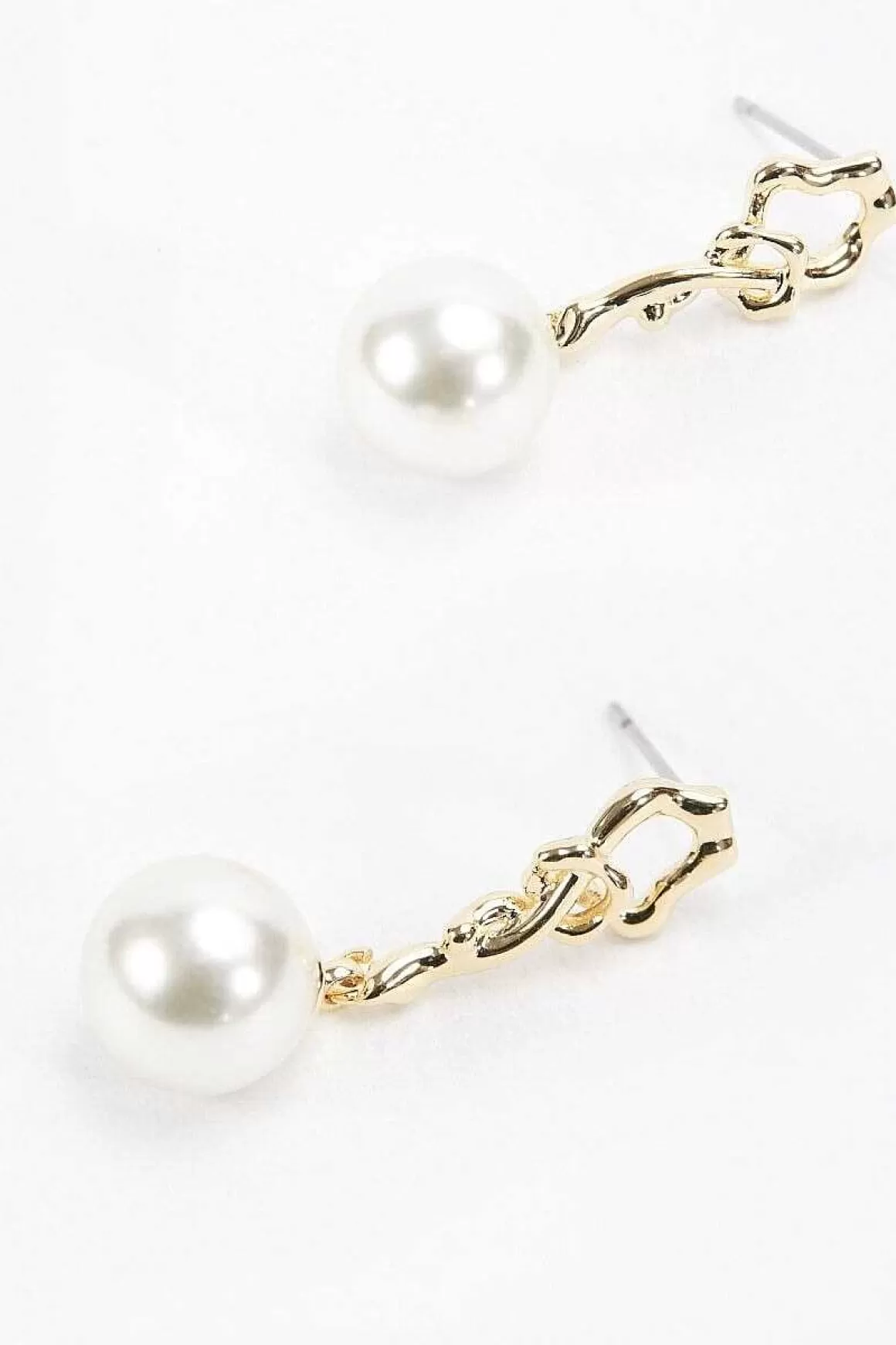 Soul Jewellery Gold Tone Drop Pearl Earring Cheap