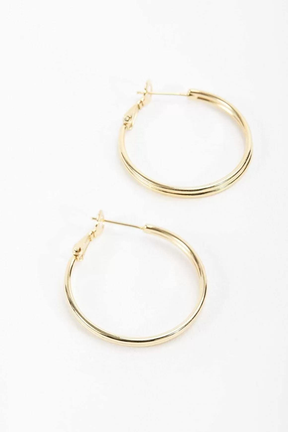 Soul Jewellery Gold Tone Hoop Earrings New