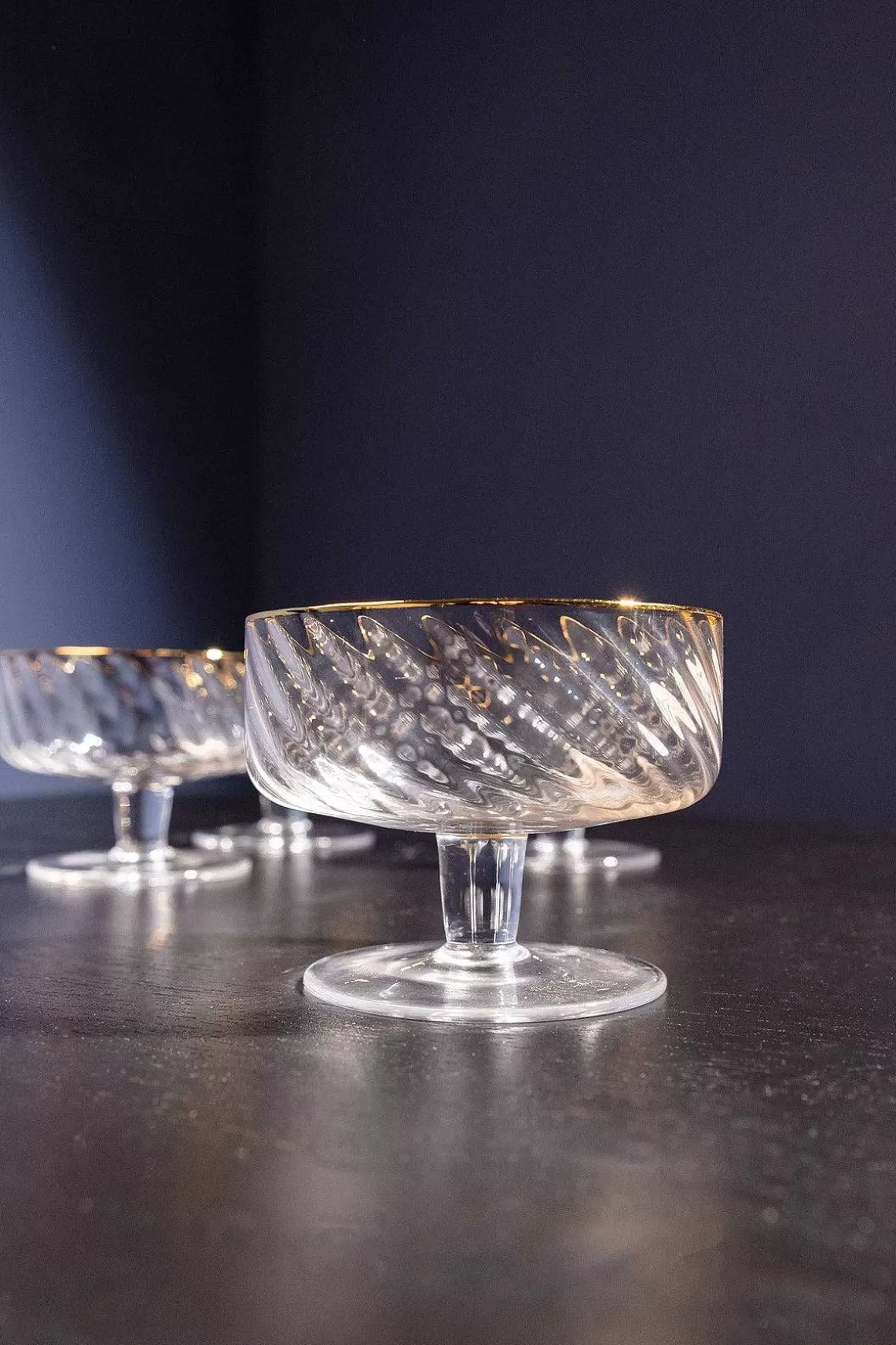 Atticus & Stone Gold Trimmed Dessert Bowl Set Of 4 Online