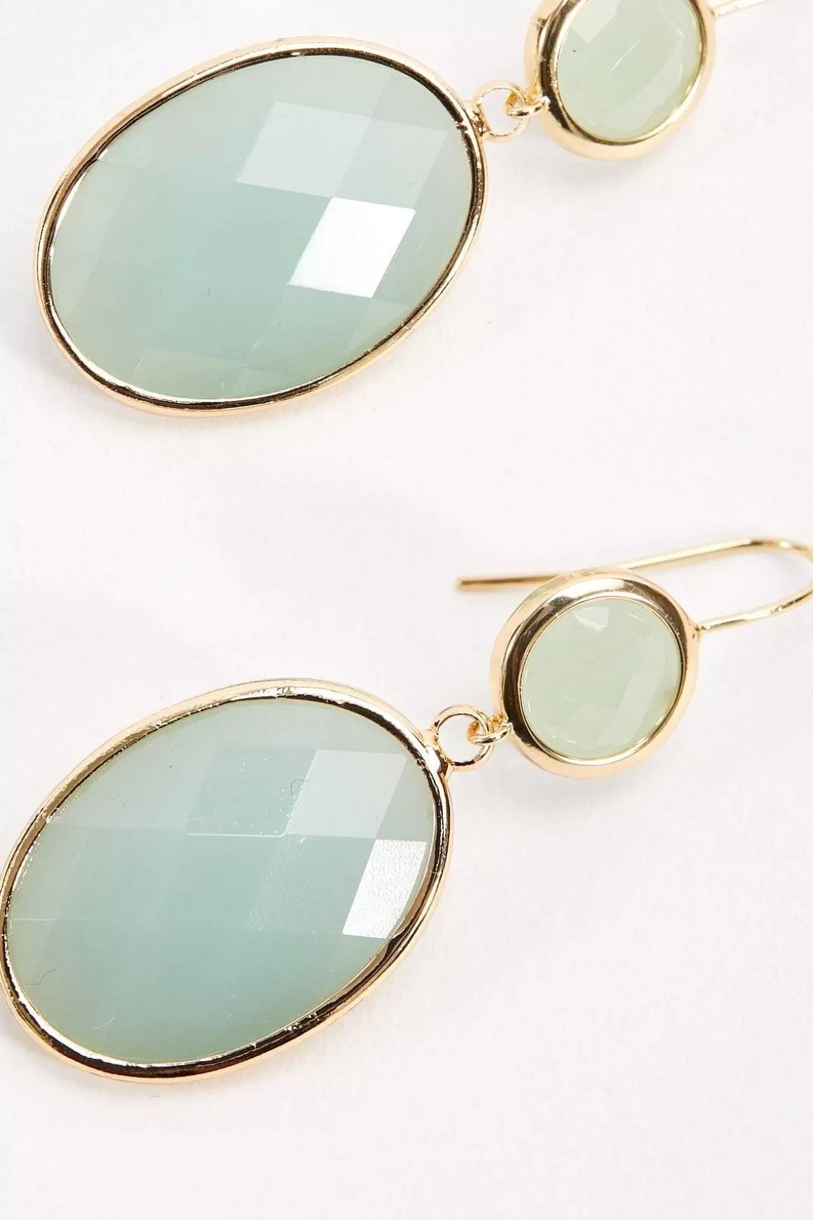 Soul Jewellery Green Double Drop Earrings Fashion