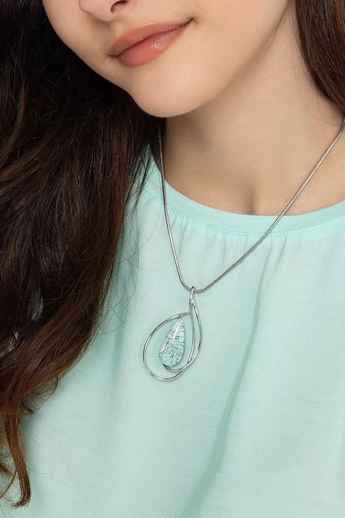 Soul Jewellery Green Marble Pendant Necklace Best Sale