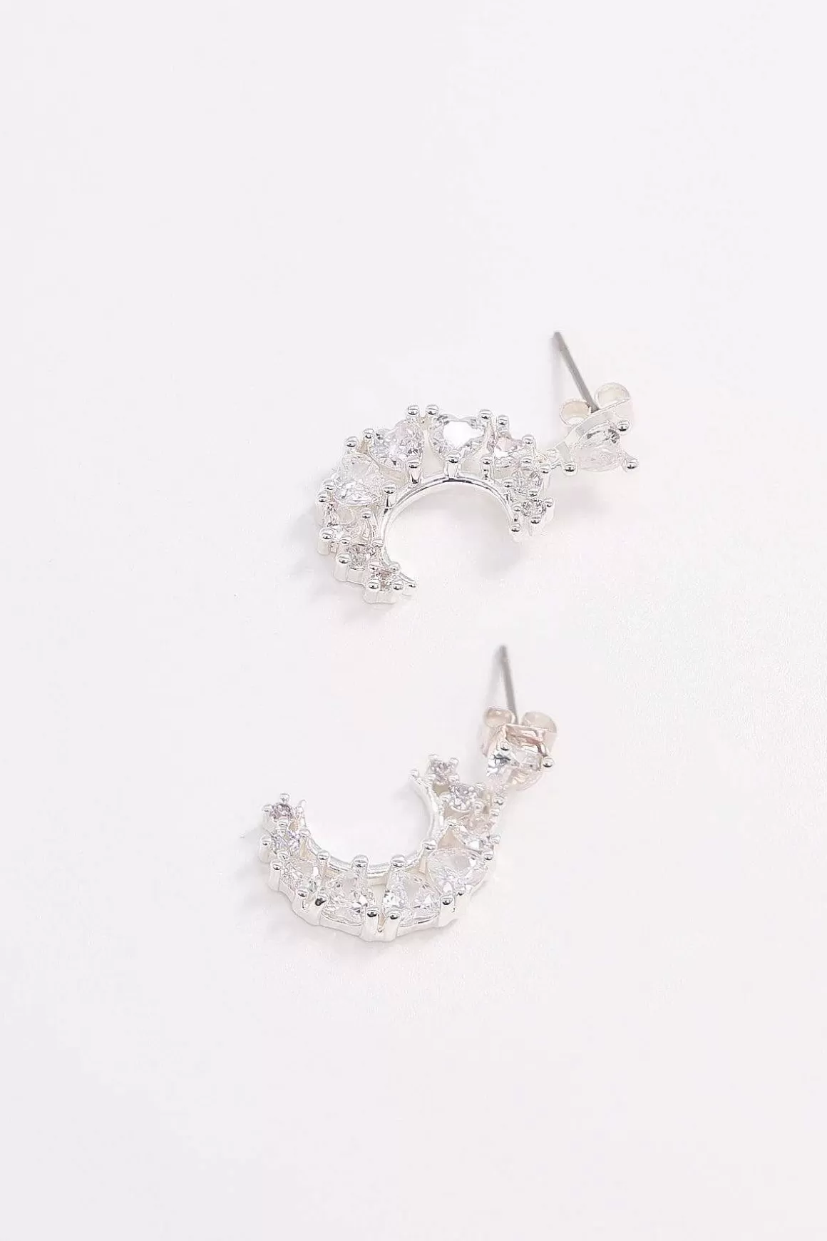 Soul Jewellery Heart Earrings In Silver Flash Sale