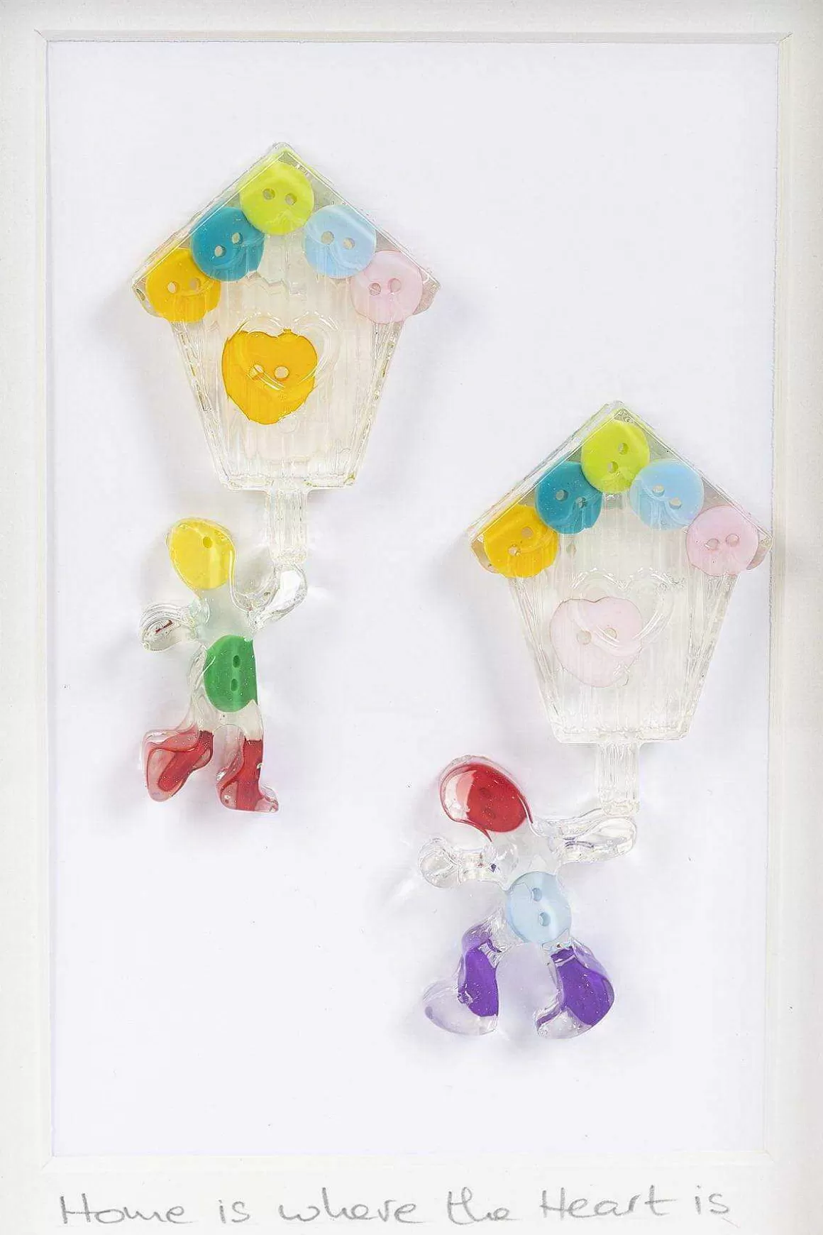 Button Studio Home Is Where The Heart Is Wall Art Fashion