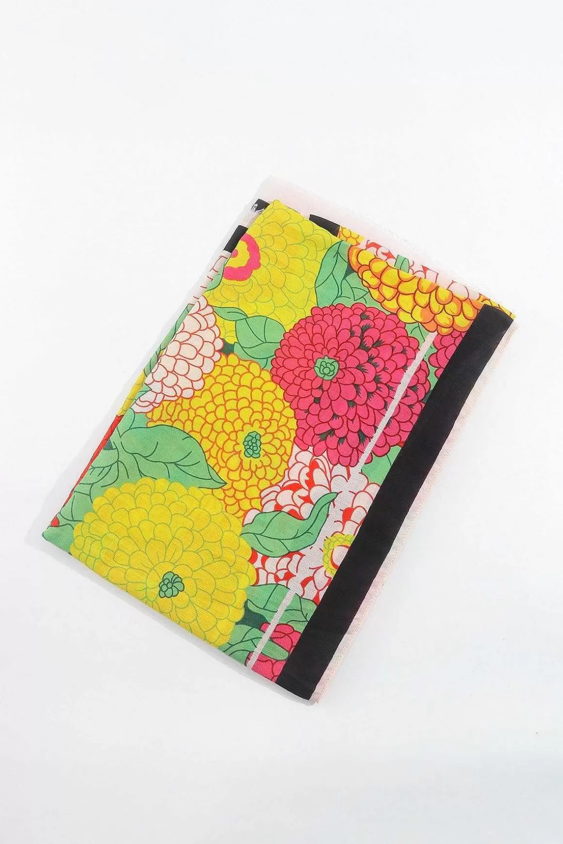 SOUL Accessories Hydrangea Print Scarf In Pink Flash Sale