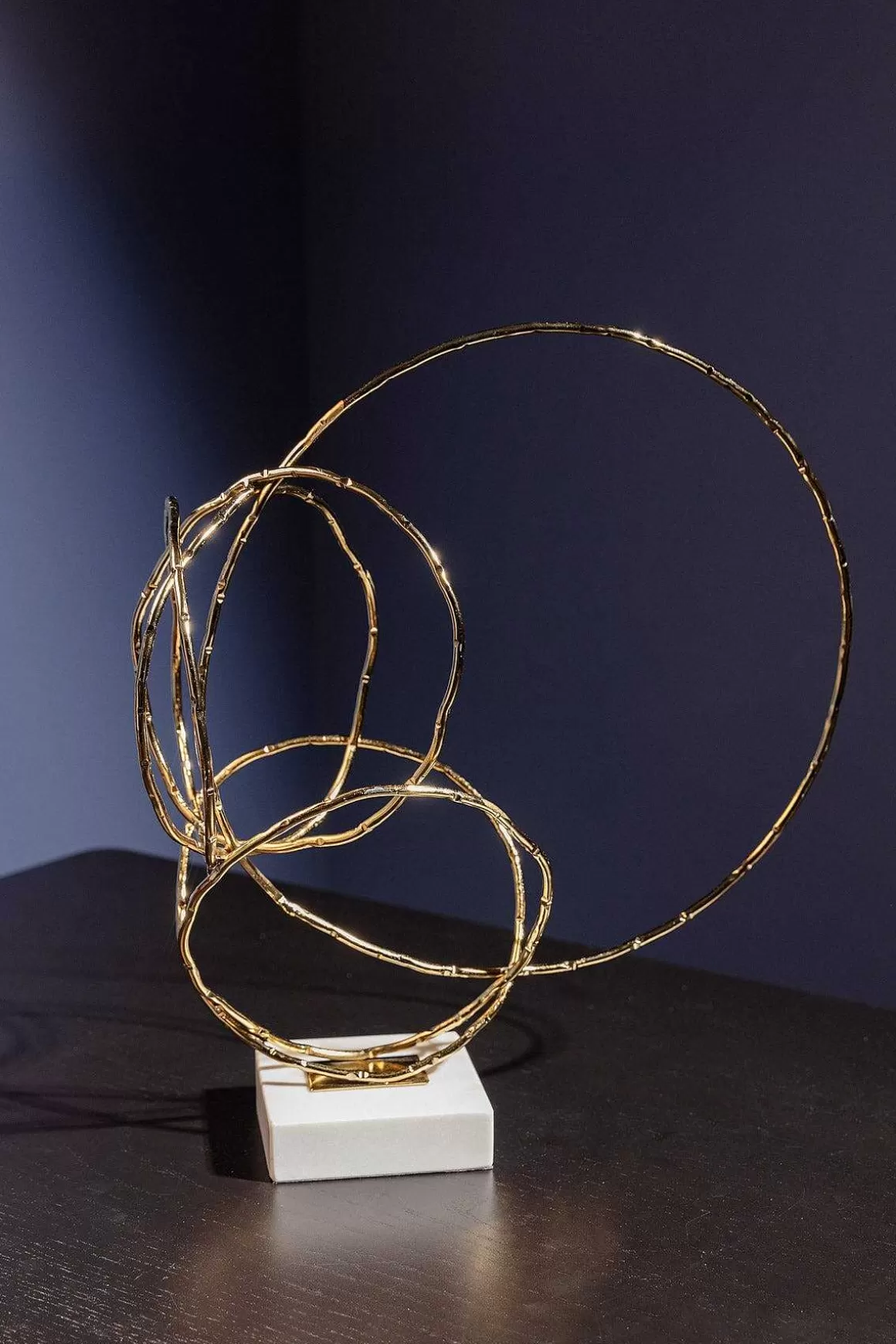 Atticus & Stone Large Abstract Gold Marble Decor Store