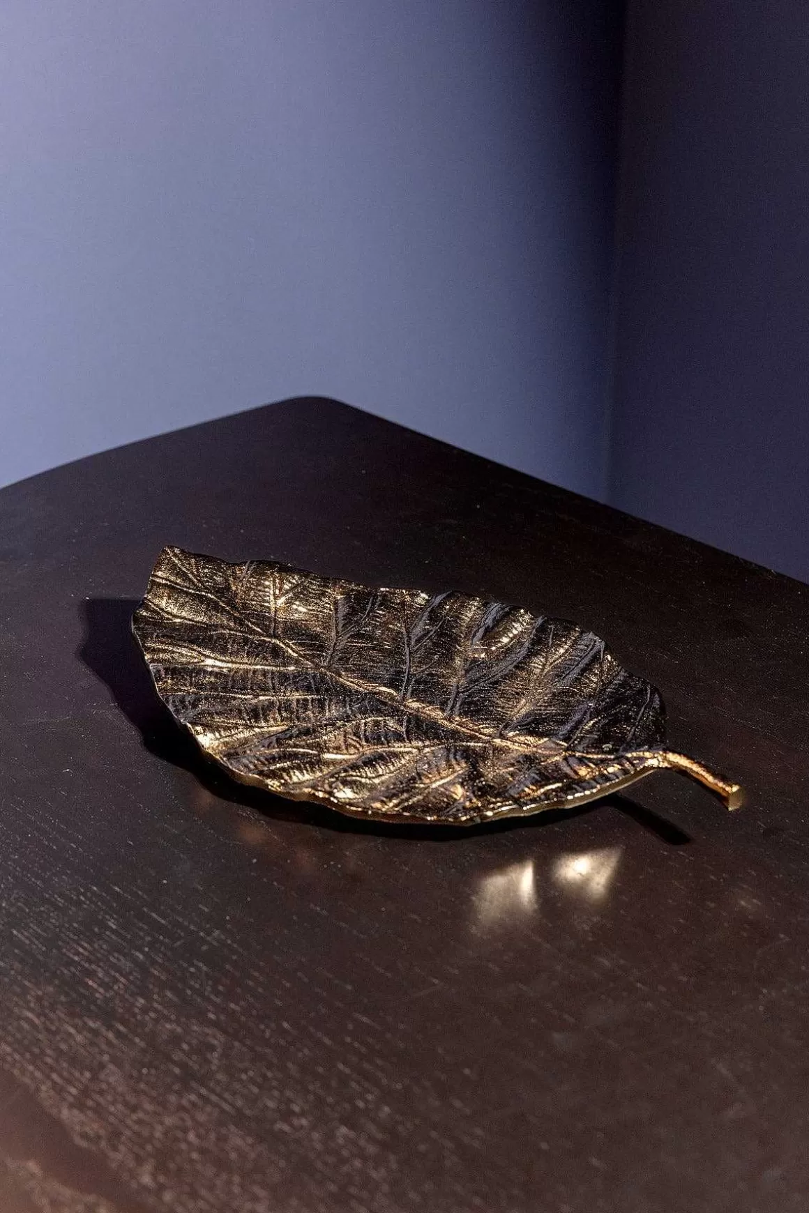 Atticus & Stone Large Antique Brass Leaf Platter Shop